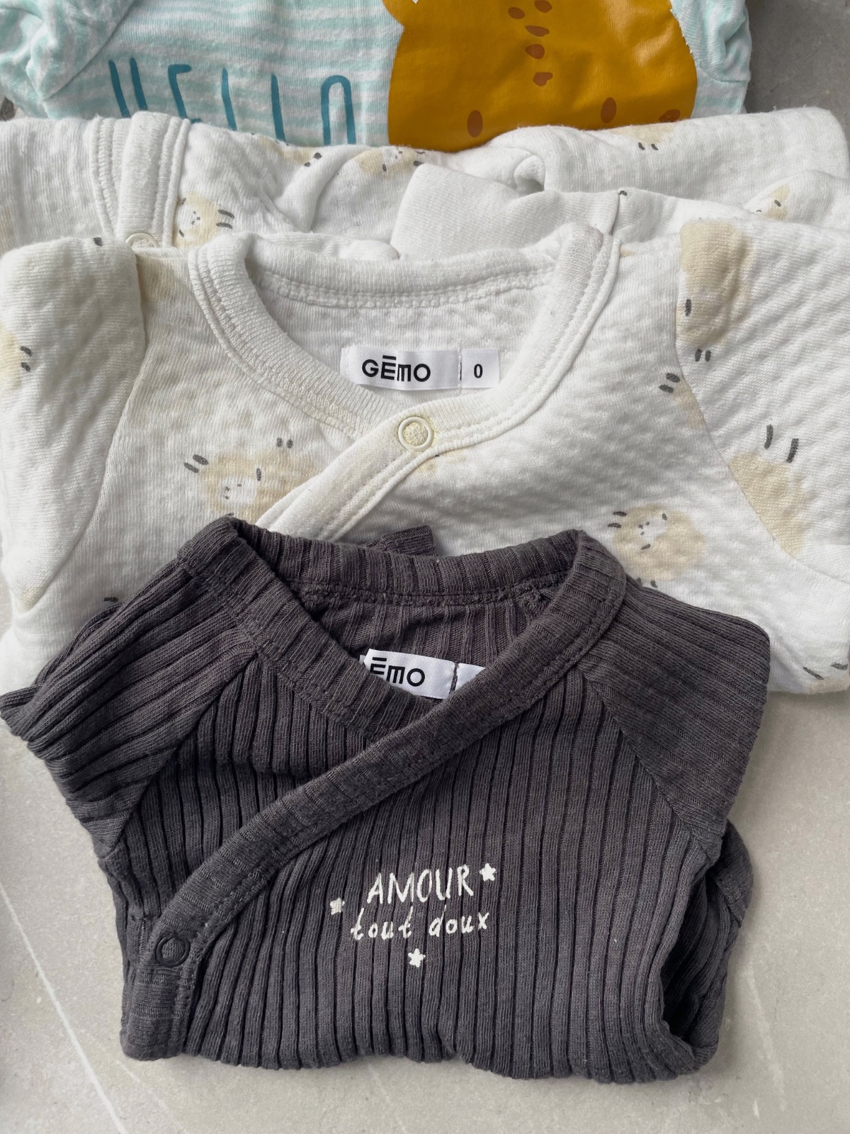 Lot pyjamas/bodies naissance – H&M – taille 3 mois 5