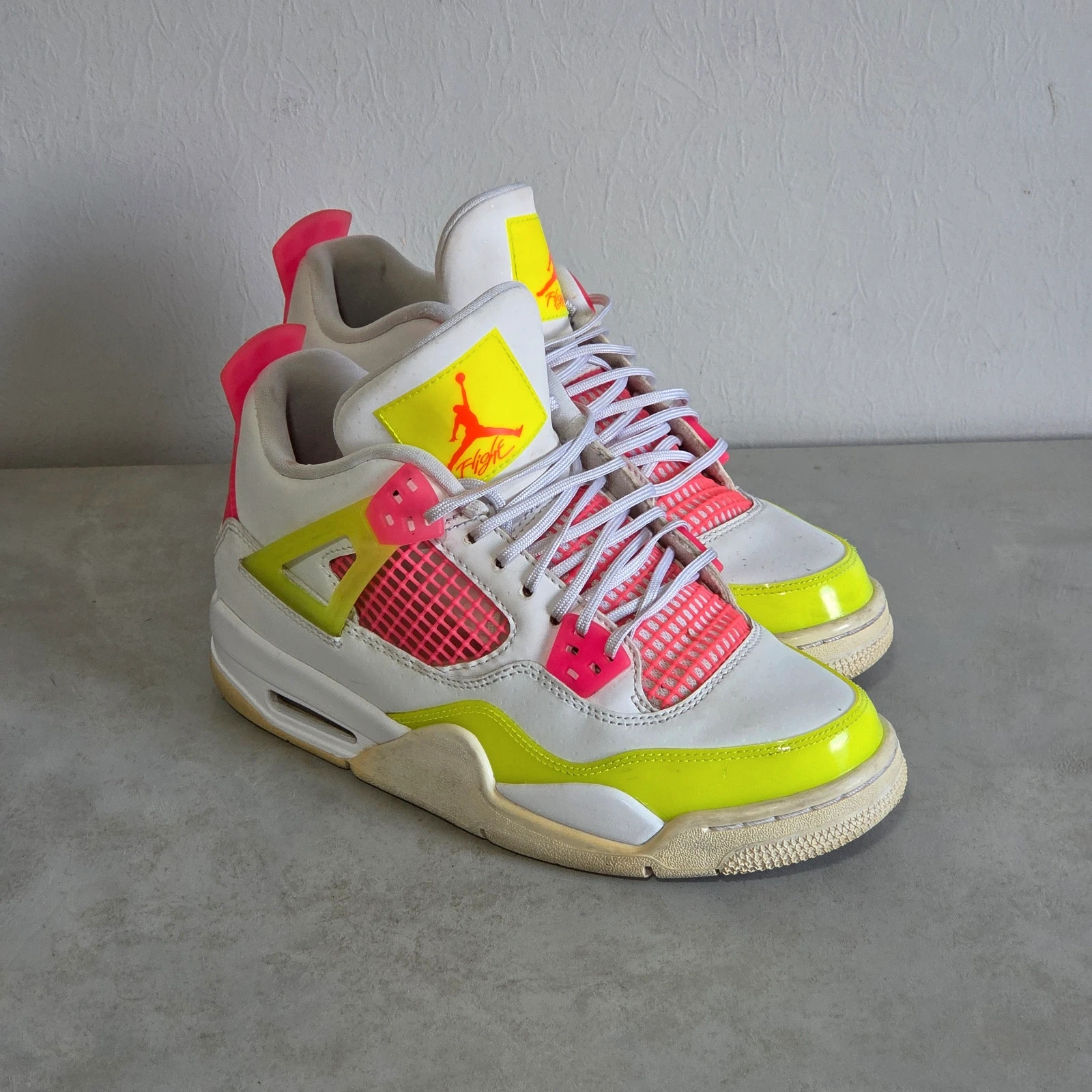 Sneakers basket air Jordan 4 retro GS lemon venom taille 37,5 – Jordan – taille 37.5 2