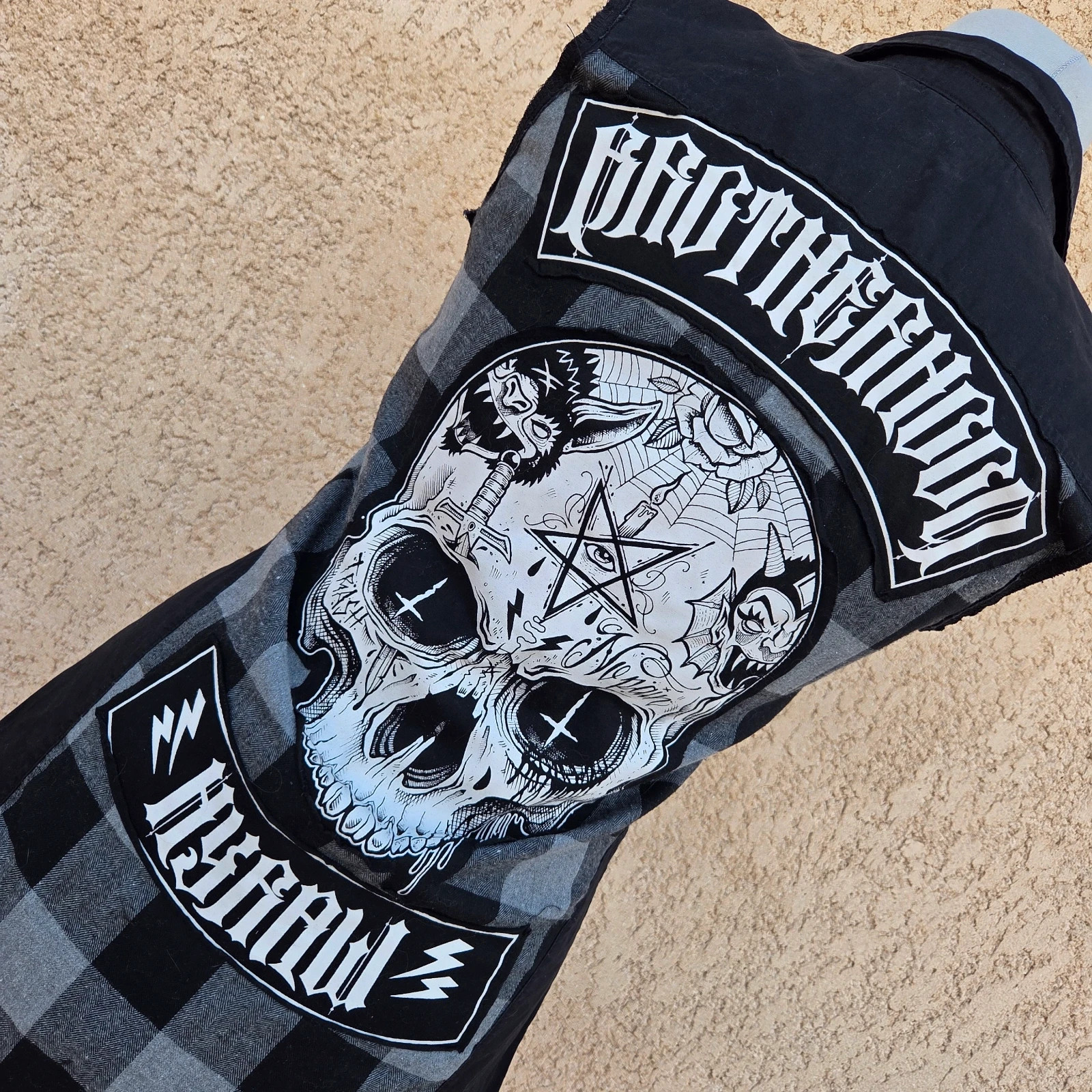Chemise Sans Manches HYRAW "Brotherhood" - Style Hard Rock / Metal (Taille S/M) – Hyraw – taille M / 38 / 10 5