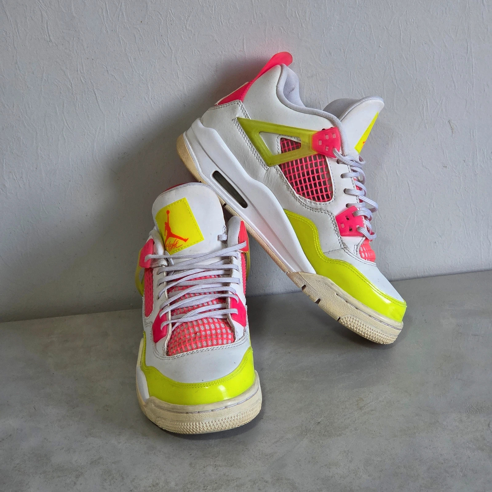 Sneakers basket air Jordan 4 retro GS lemon venom taille 37,5 – Jordan – taille 37.5 4