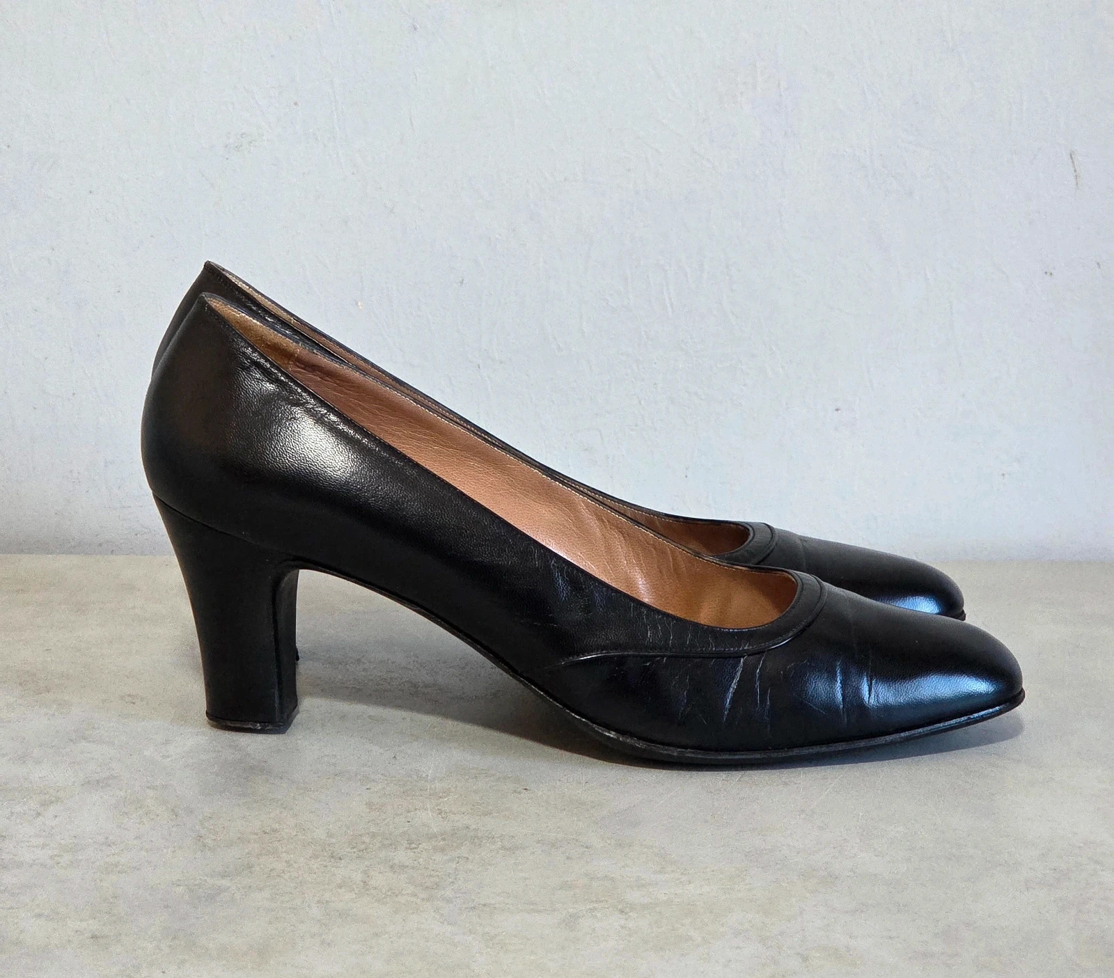 Sandale escarpins chaussures a talons CELINE taille 37 cuir noir – CELINE – taille 37 5