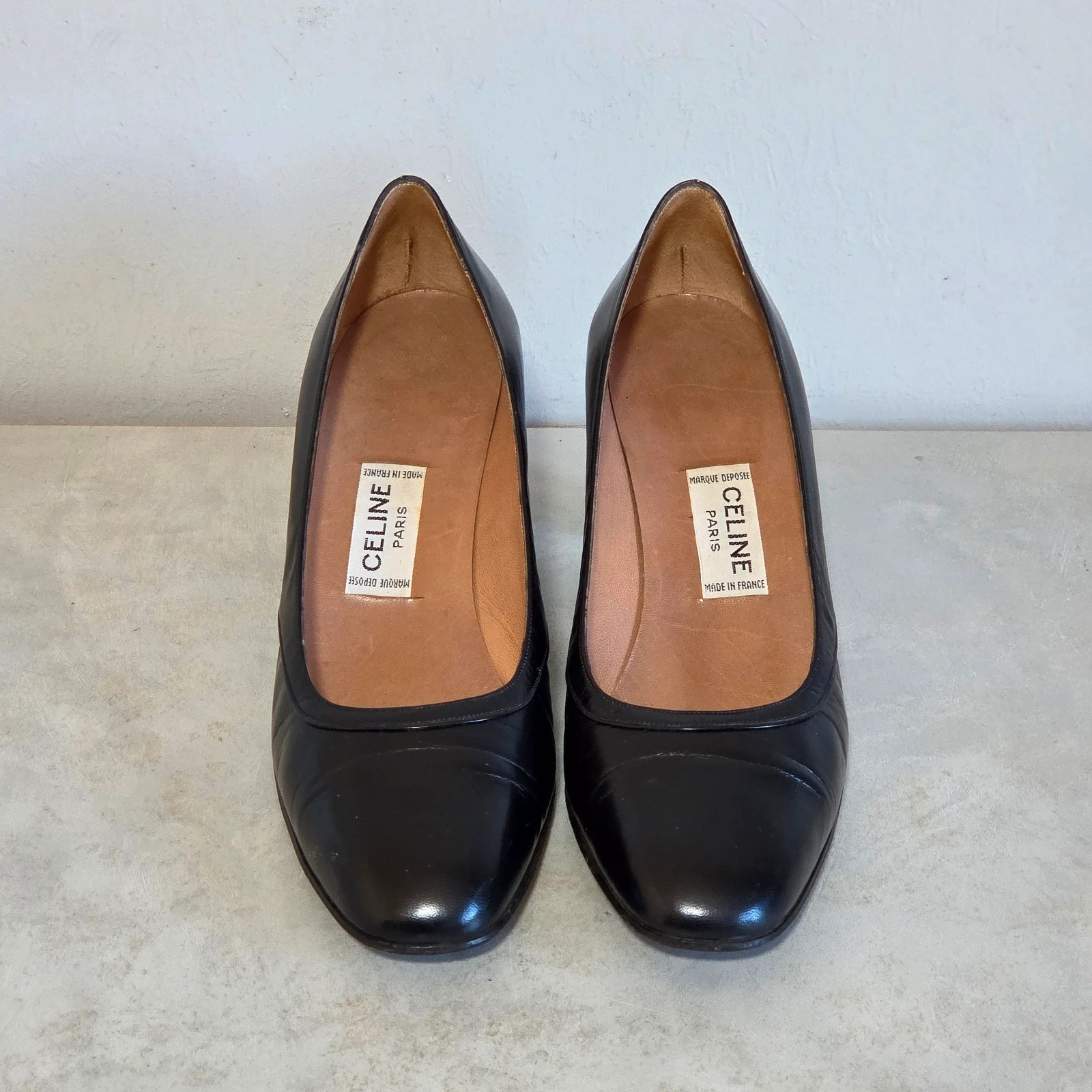 Sandale escarpins chaussures a talons CELINE taille 37 cuir noir – CELINE – taille 37 2
