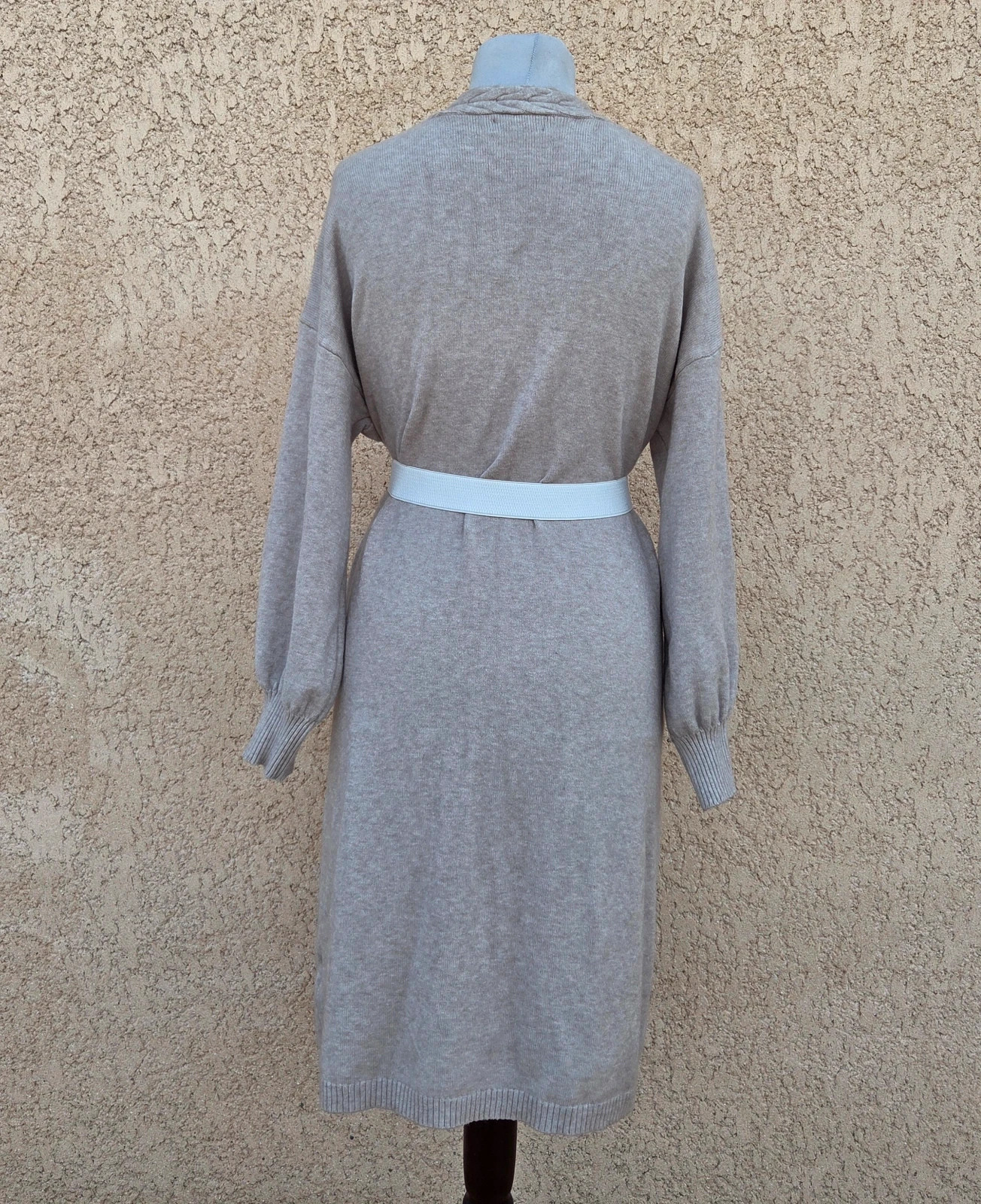 Gilet long cardigan cashmere femme beige taille L/XL – 18 marzo – taille L / 40 / 12 4