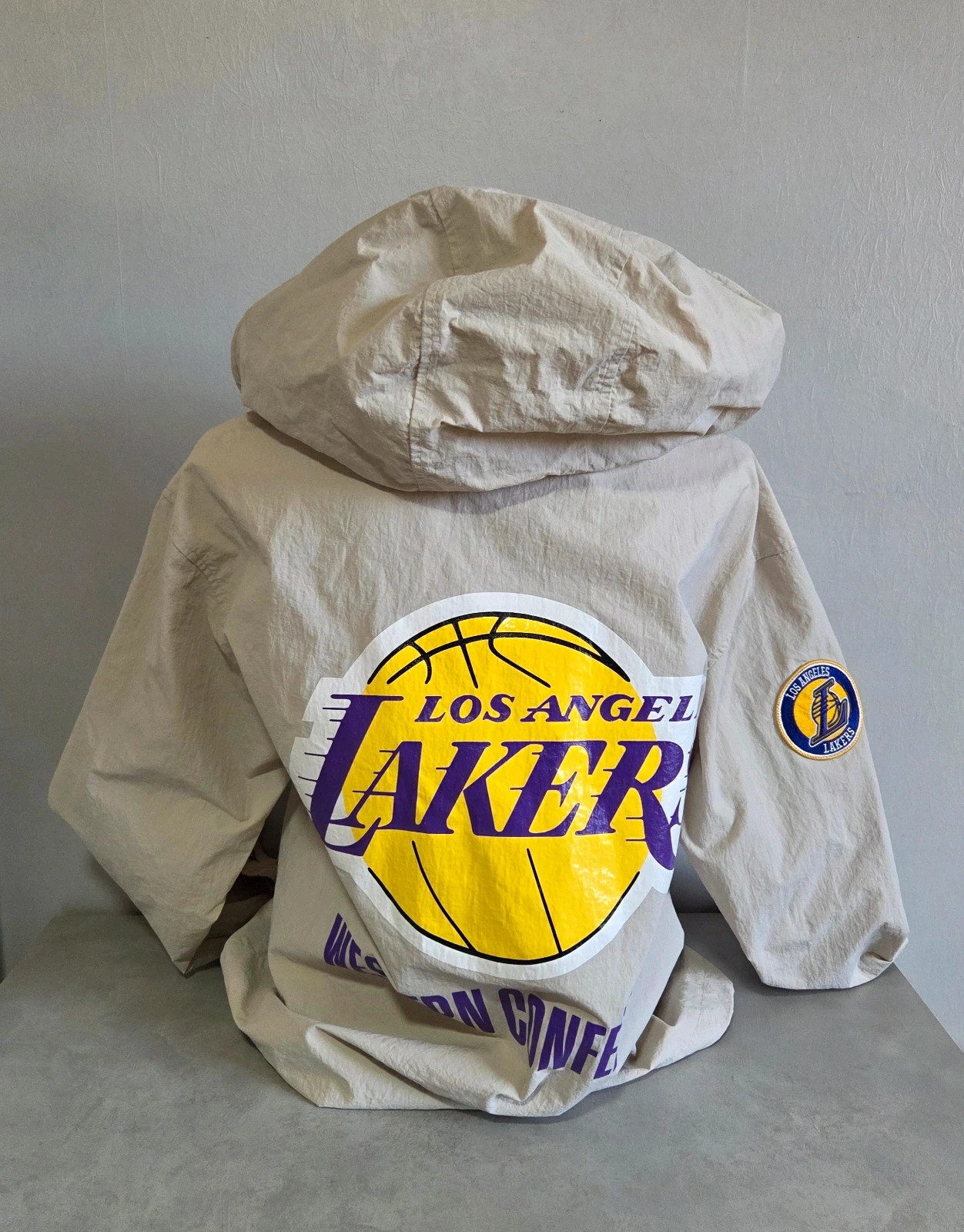 Veste Capuche col zippé camionneur coupe vent NBA los Angeles lakers