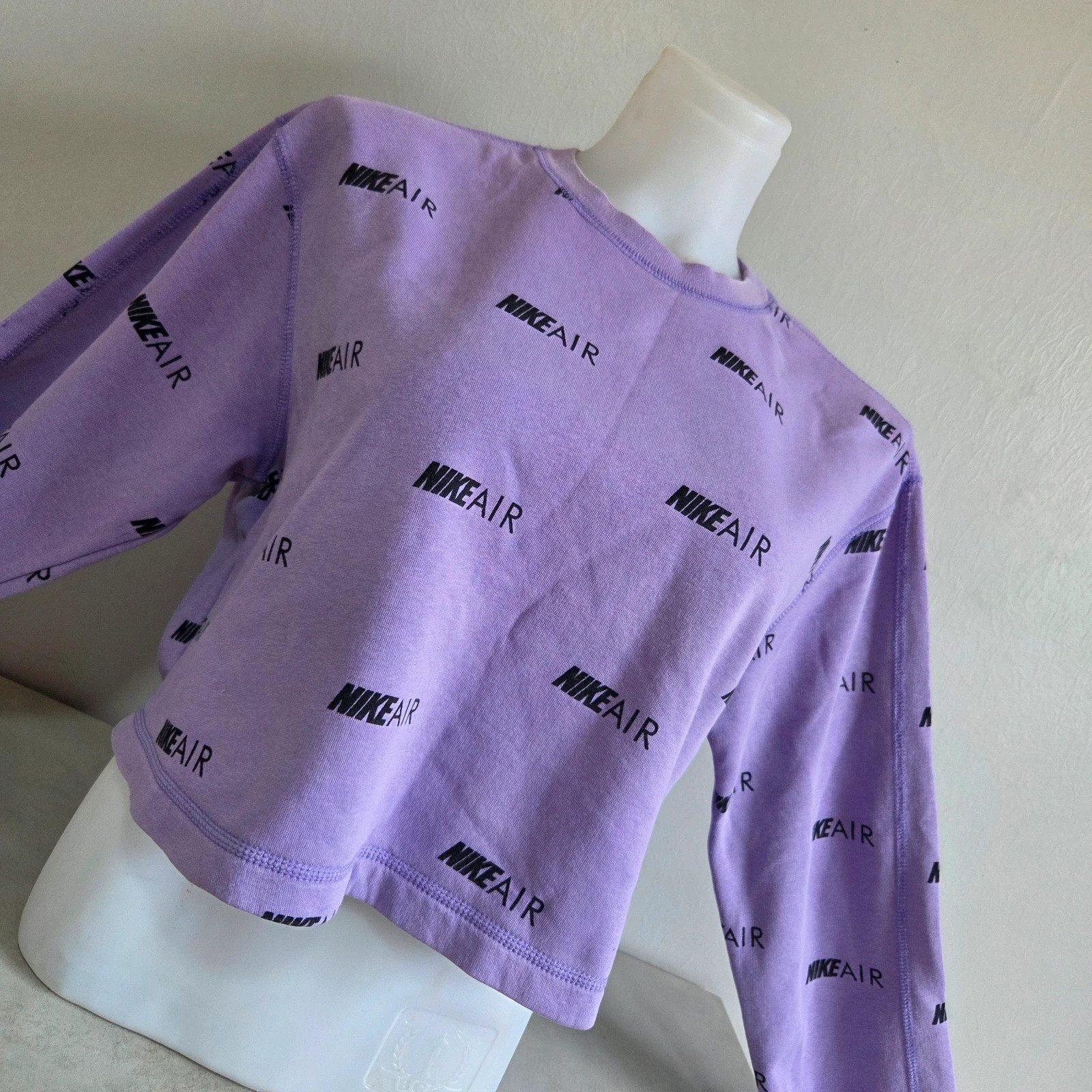 Pull sweat woody sweat-shirt nike court crop top violet lila taille S oversize large loose – Nike – taille S / 36 / 8 4