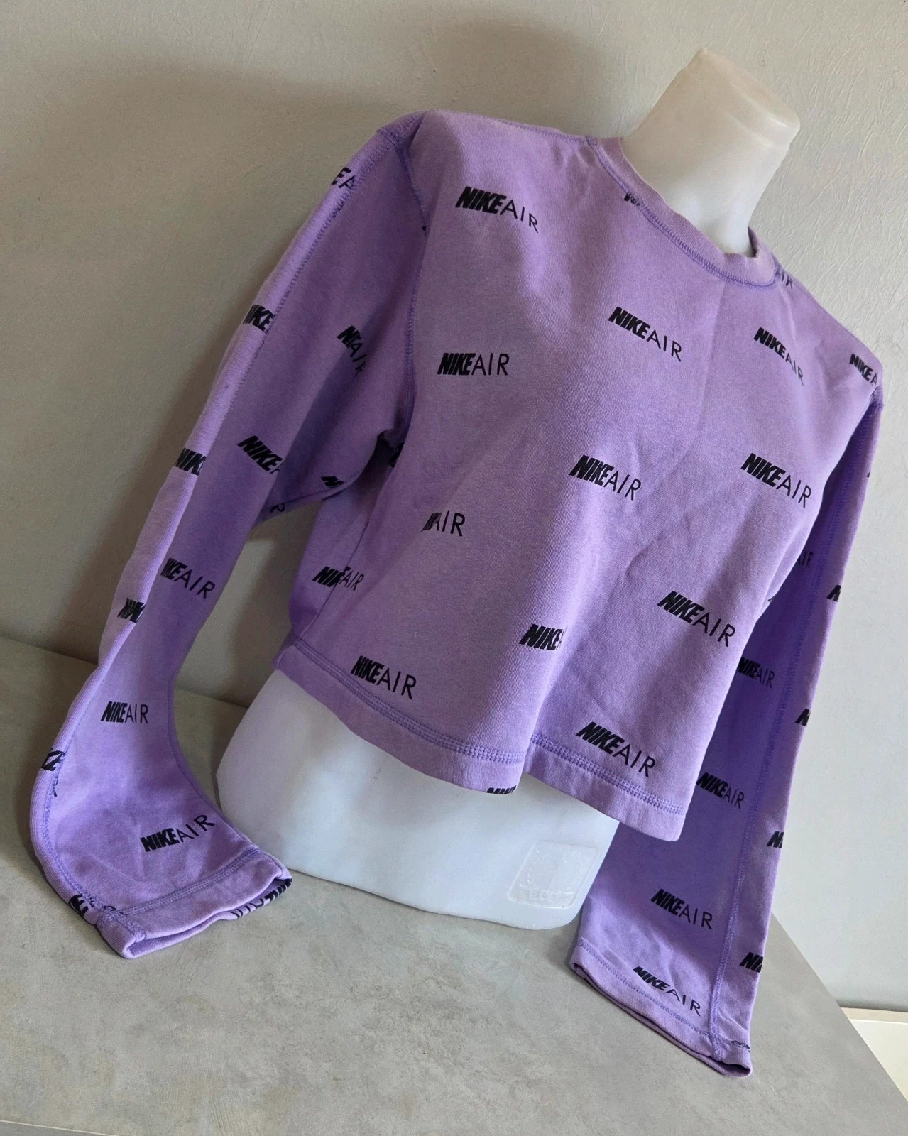 Pull sweat woody sweat-shirt nike court crop top violet lila taille S oversize large loose – Nike – taille S / 36 / 8 3