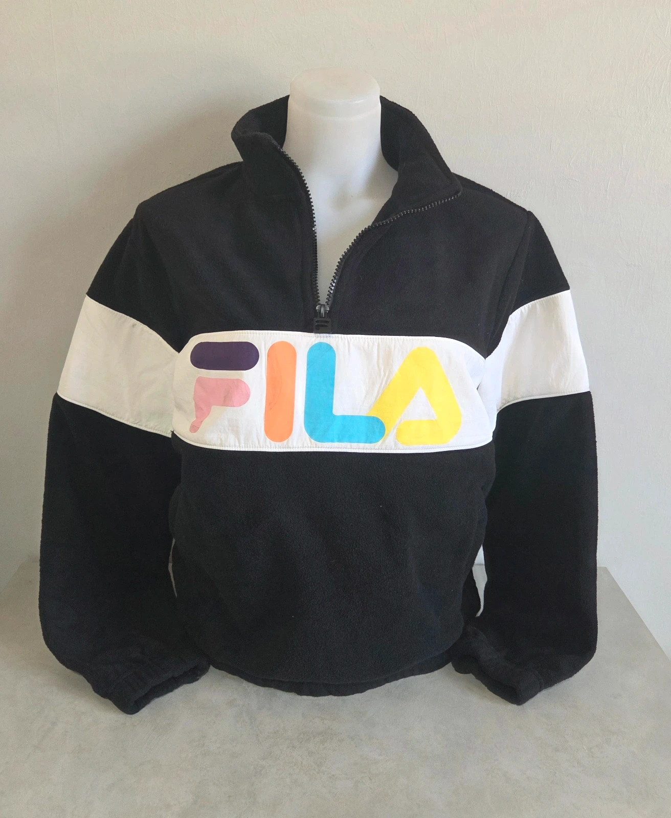 Pull sweat woody sweat-shirt col camionneur zippé fila taille XS S – FILA – taille XS / 34 / 6 2