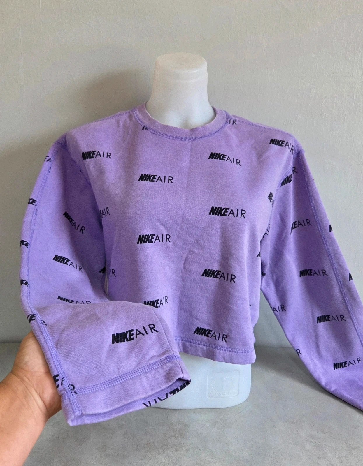 Pull sweat woody sweat-shirt nike court crop top violet lila taille S oversize large loose – Nike – taille S / 36 / 8 5