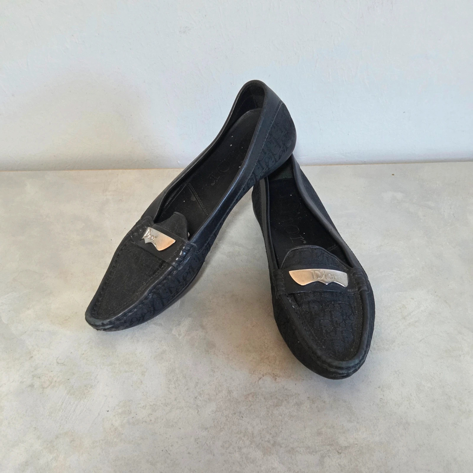 Chaussures été mocassin ballerines espadrilles sandale mule dior vintage taille 37,5 – Dior – taille 37.5 4