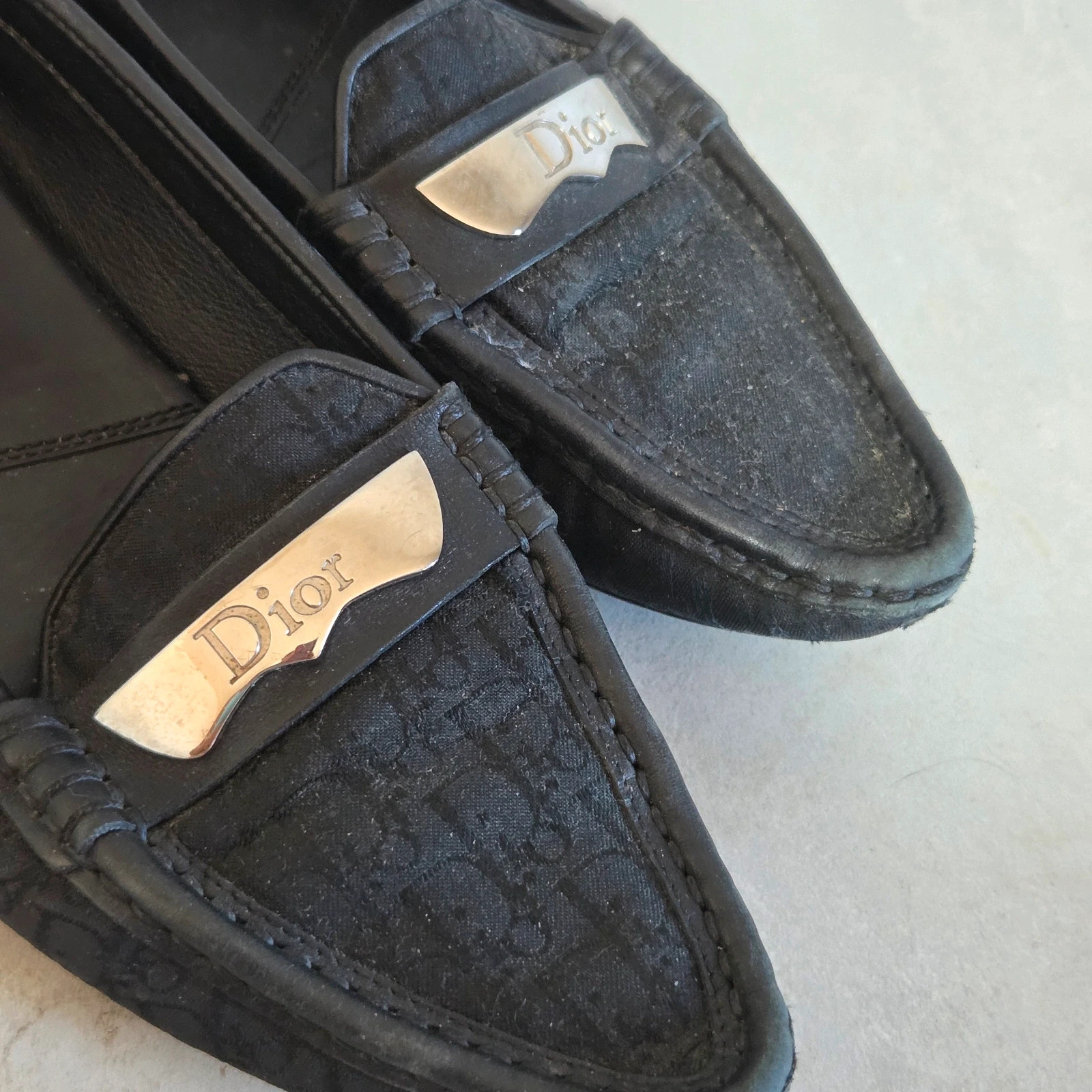 Chaussures été mocassin ballerines espadrilles sandale mule dior vintage taille 37,5 – Dior – taille 37.5 2