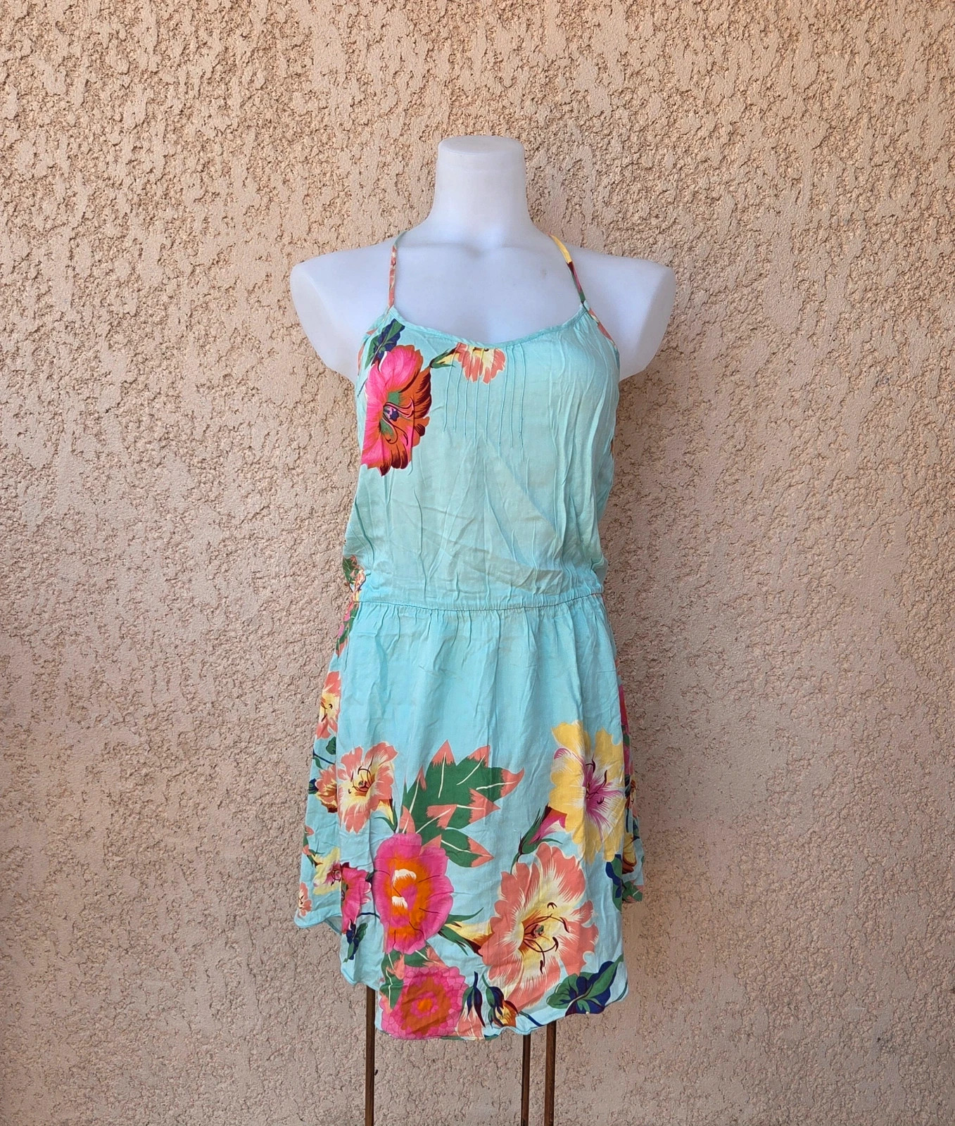 Robe mi longue courte farm rio vintage taille M dos nu