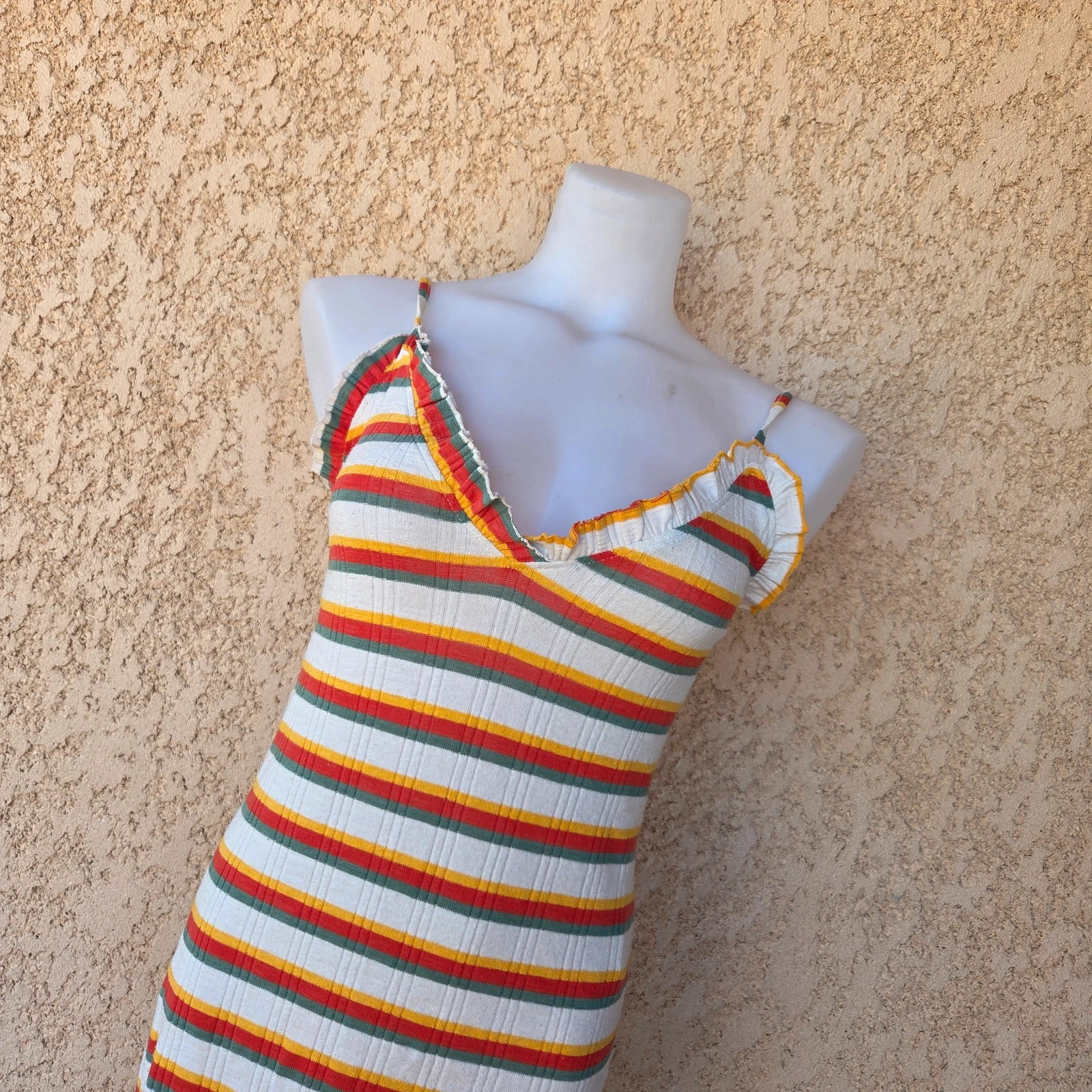 Robe a bretelles zara taille S motif rayures – Zara – taille S / 36 / 8 5