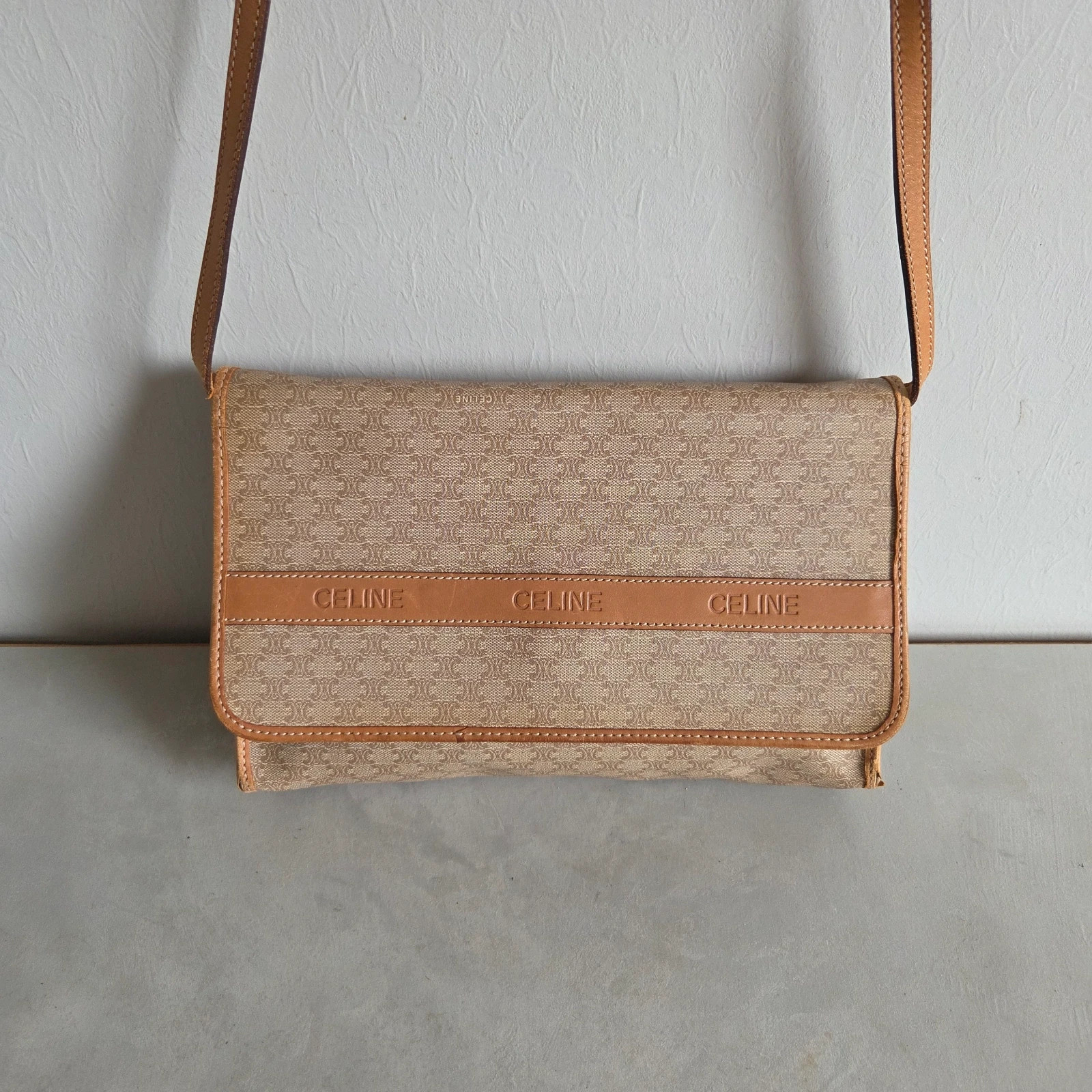 Sac a main bandoulière Céline vintage pochette sacoche