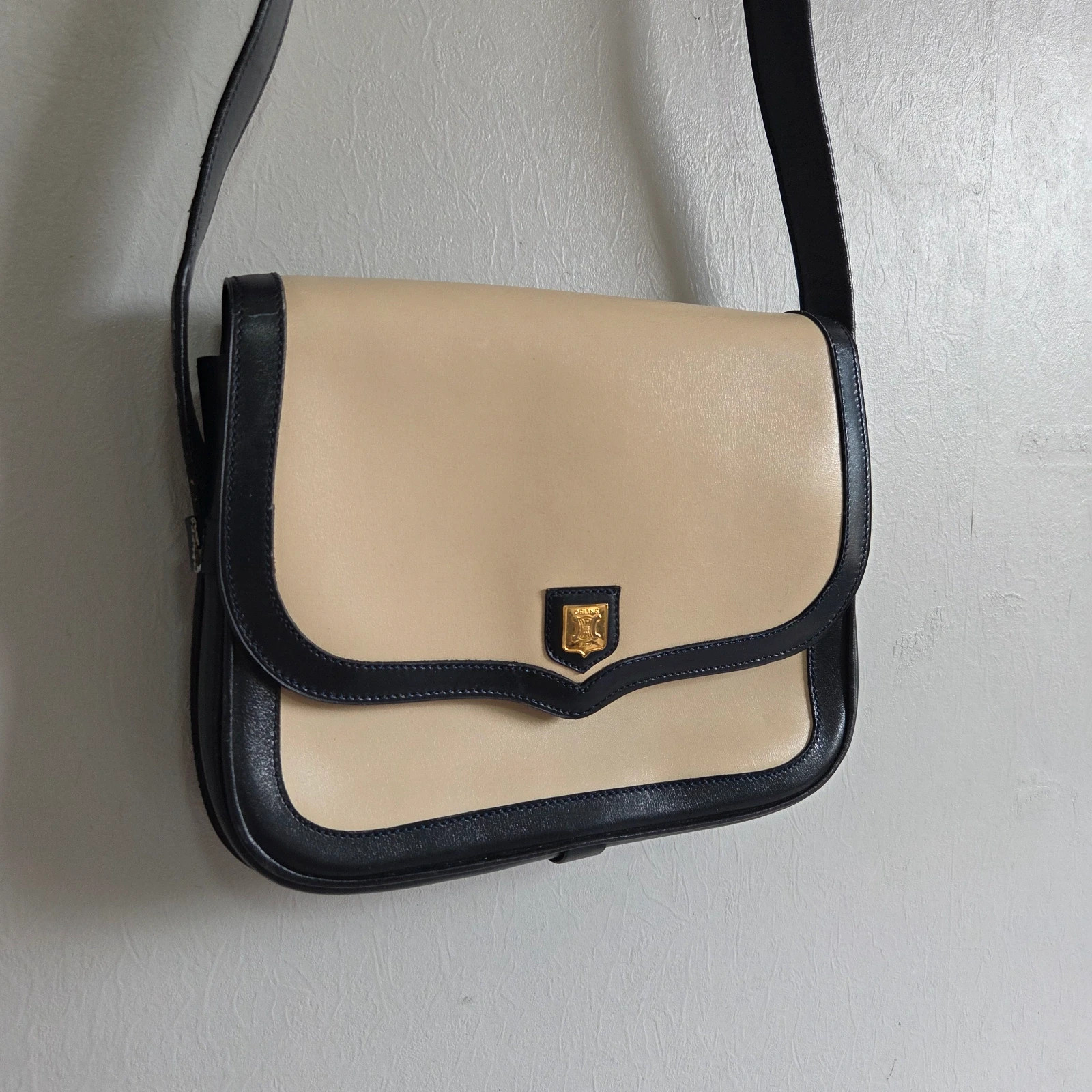 Sac a main bandoulière Céline vintage en cuir – CELINE 2