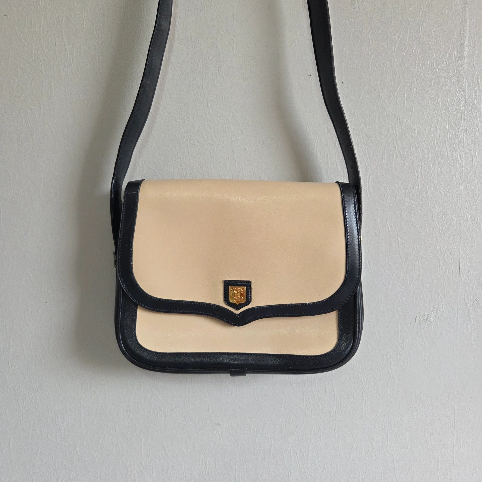 Sac a main bandoulière Céline vintage en cuir
