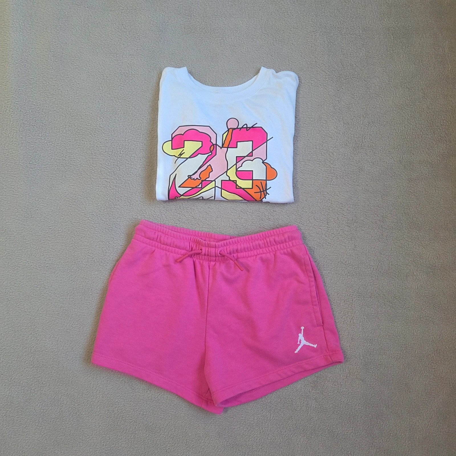 Ensemble Jordan short t-shirt rose taille 10-12 ans – Jordan – taille 10 ans / 140 cm 2