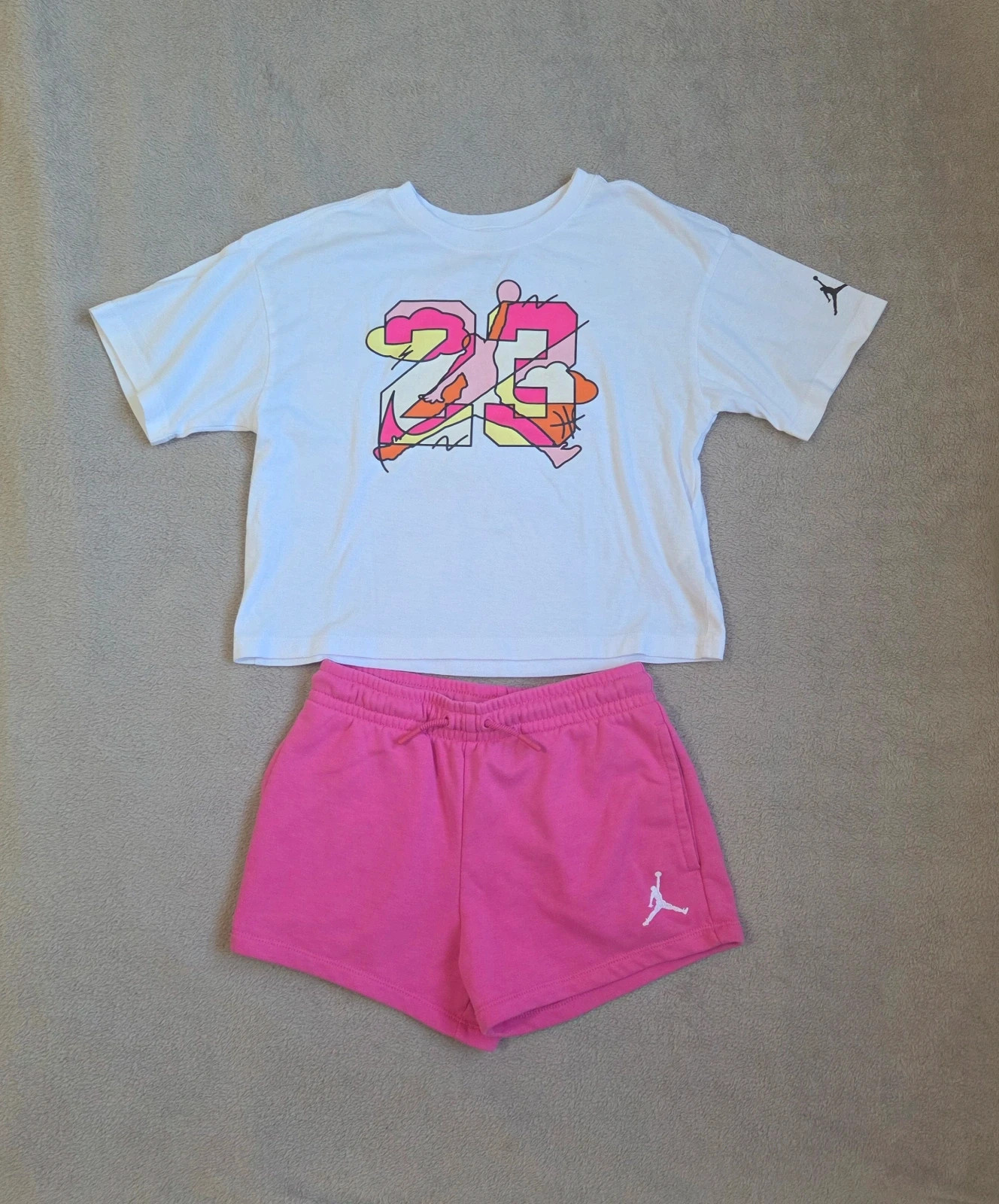 Ensemble Jordan short t-shirt rose taille 10-12 ans – Jordan – taille 10 ans / 140 cm 3