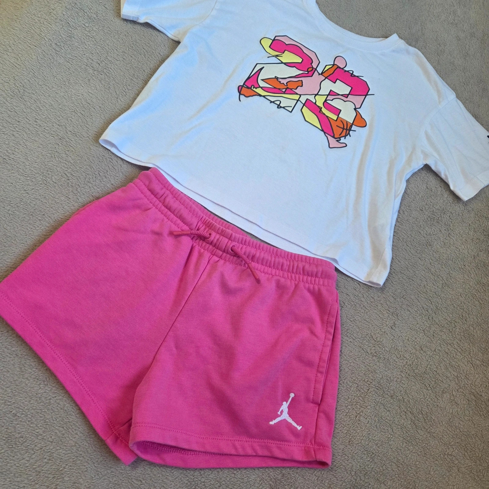 Ensemble Jordan short t-shirt rose taille 10-12 ans – Jordan – taille 10 ans / 140 cm 4