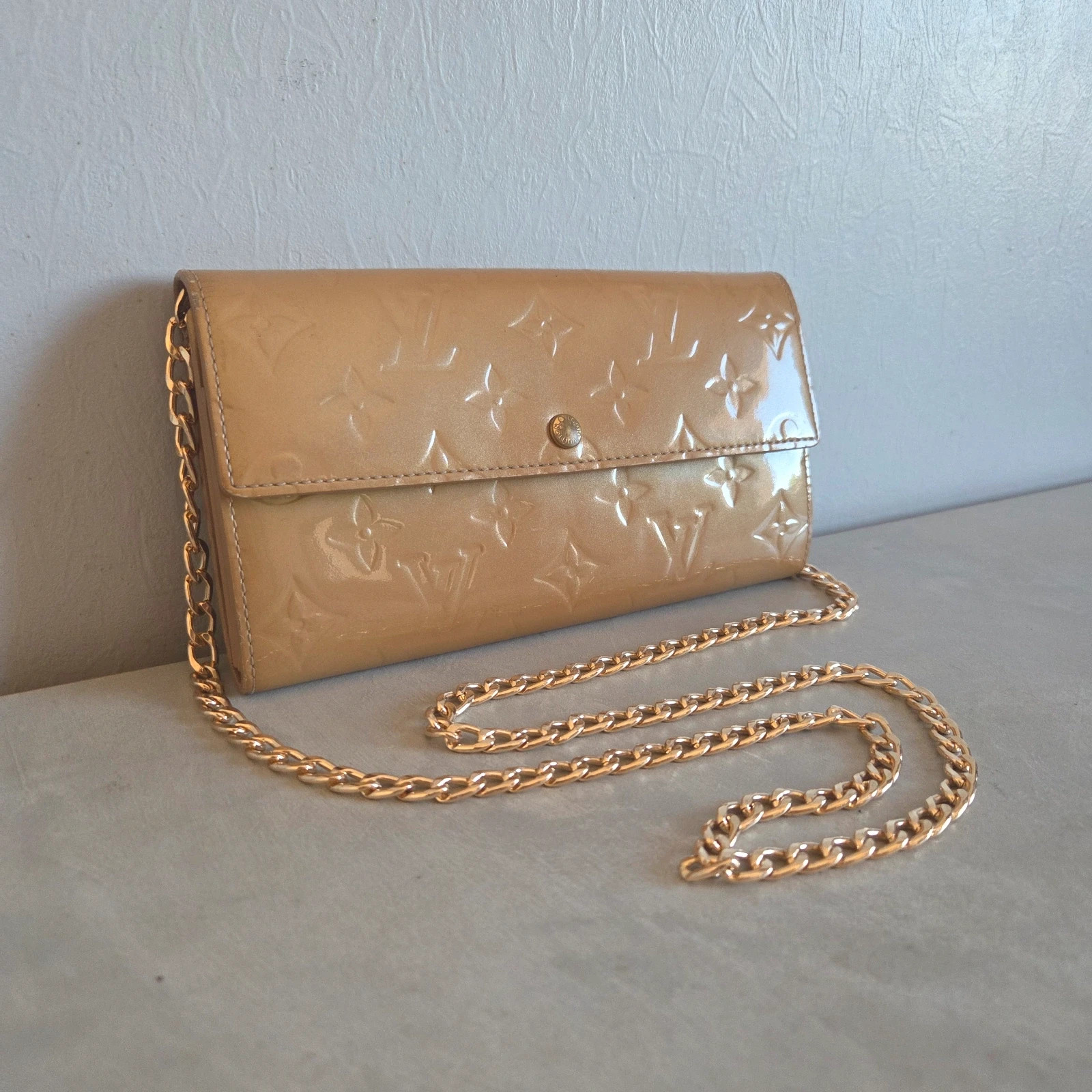 Sac a main porte monnaie Sarah Louis vuitton vintage cuir vernis – Louis Vuitton 3