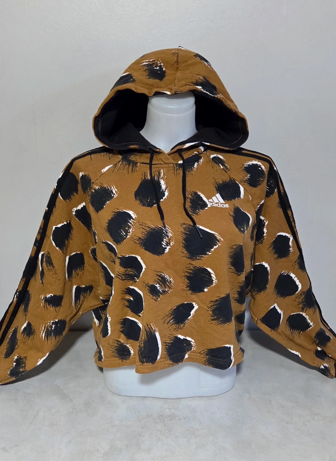 Pull sweat woody sweat-shirt vintage léopard Adidas taille XS/S – adidas – taille XS / 34 / 6