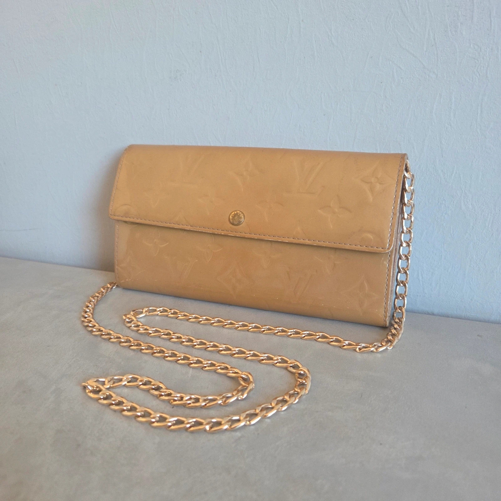 Sac a main porte monnaie Sarah Louis vuitton vintage cuir vernis – Louis Vuitton 4