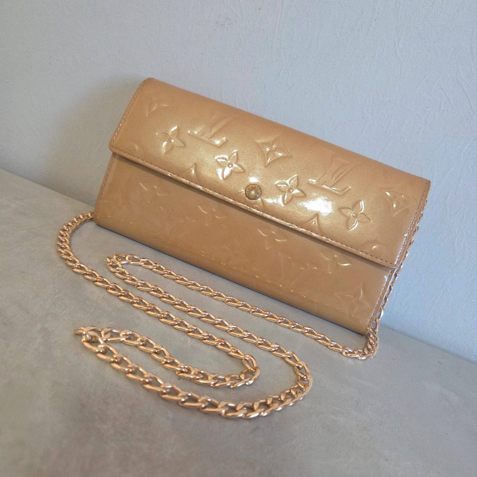 Sac a main porte monnaie Sarah Louis vuitton vintage cuir vernis – Louis Vuitton 5