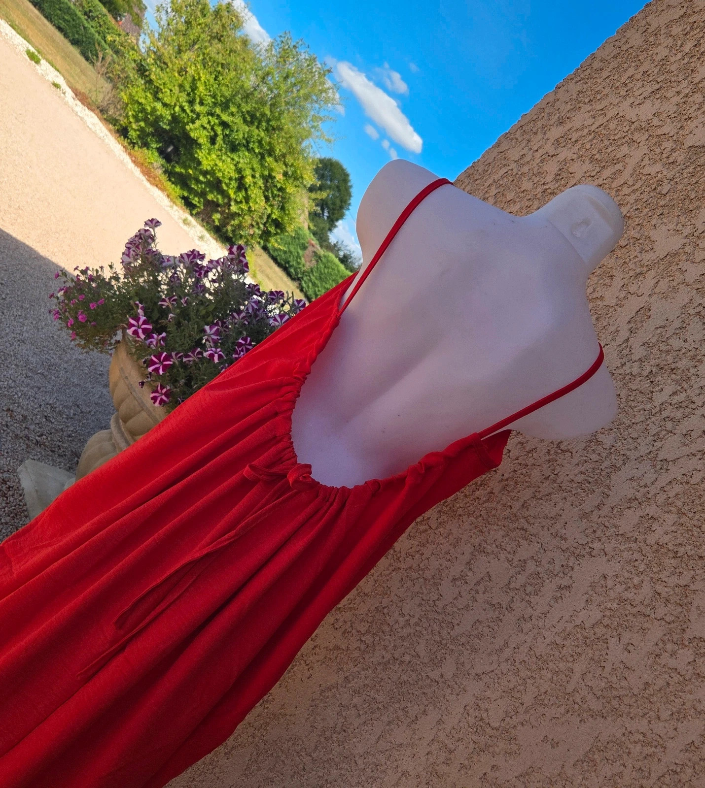 Robe longue dos nu plusieurs couleurs disponibles taille L