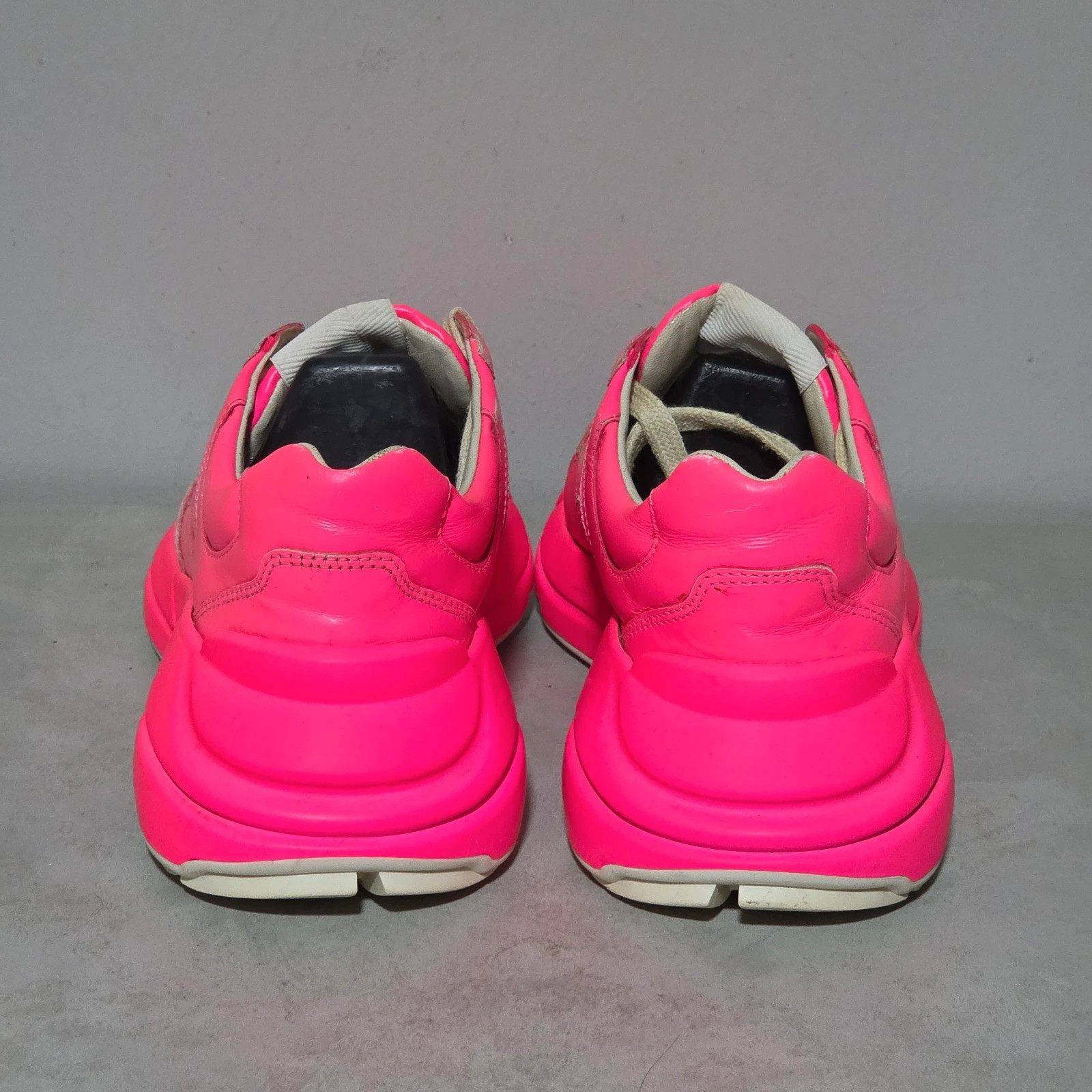 Sneakers basket trainers Gucci Rhyton taille 36,5 rose fluo – Gucci – taille 36.5 3