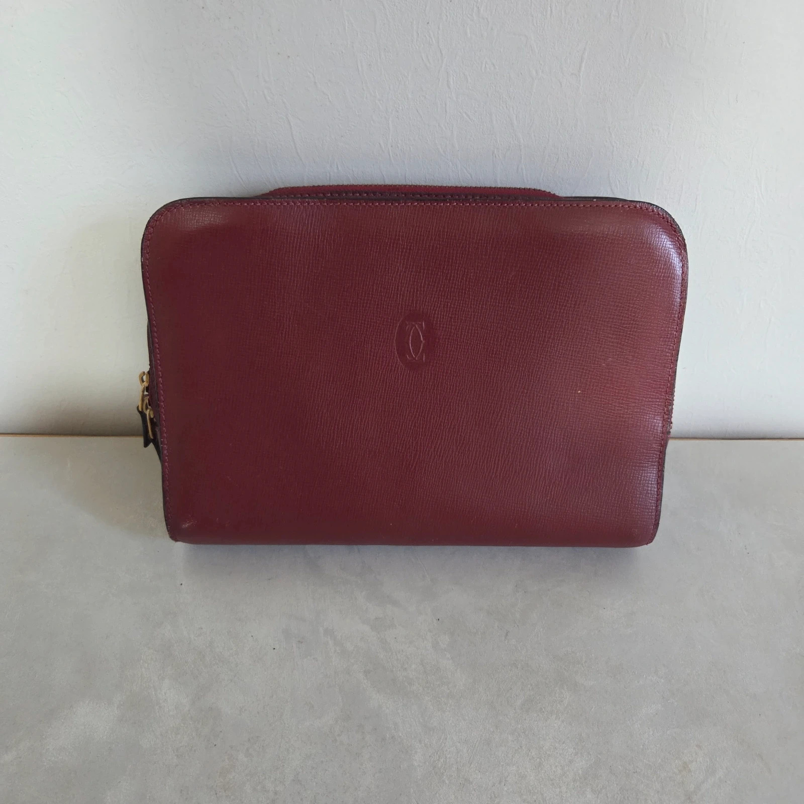 Pochette sacoche trousse Cartier vintage