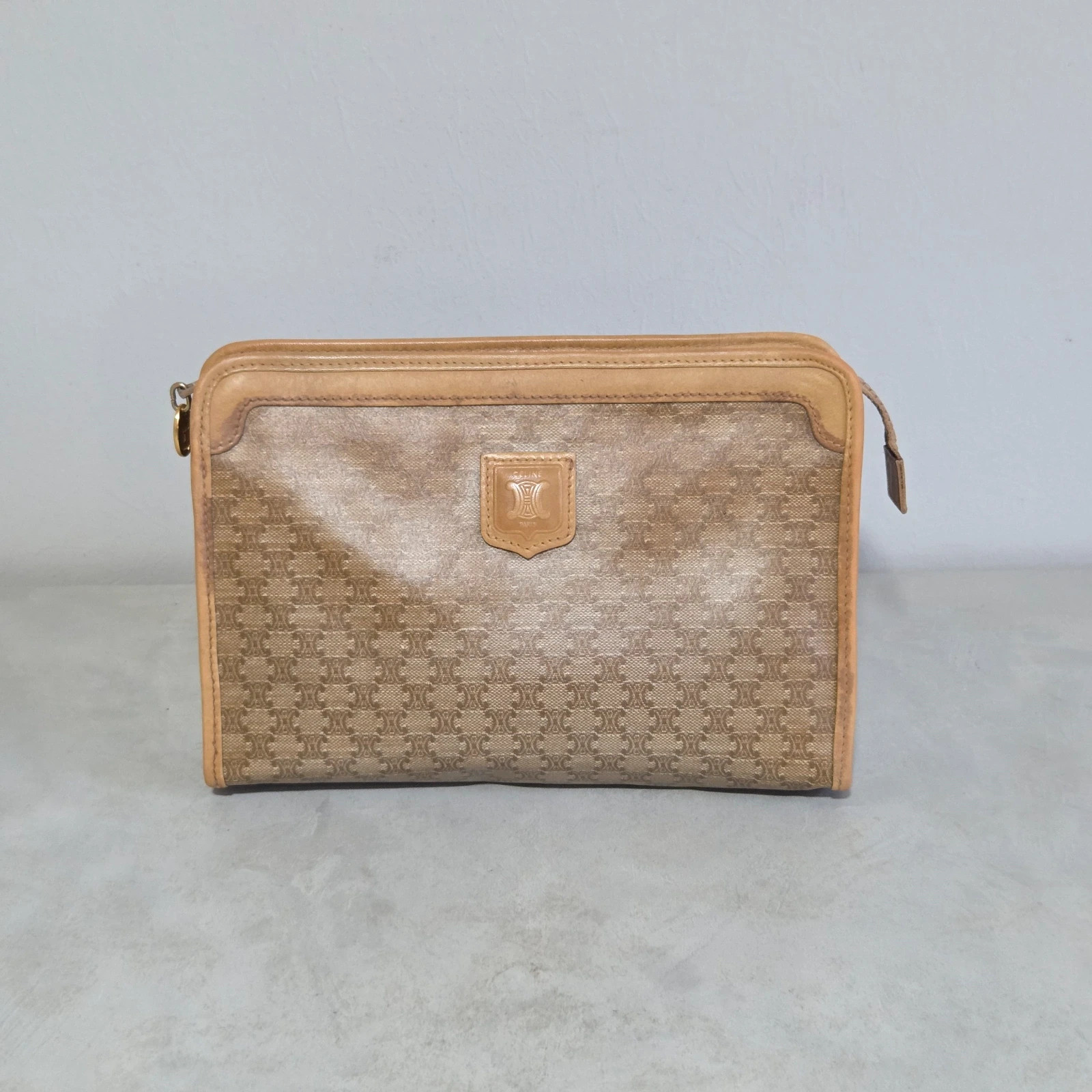 Sacoche sac pochette trousse Céline vintage macadam