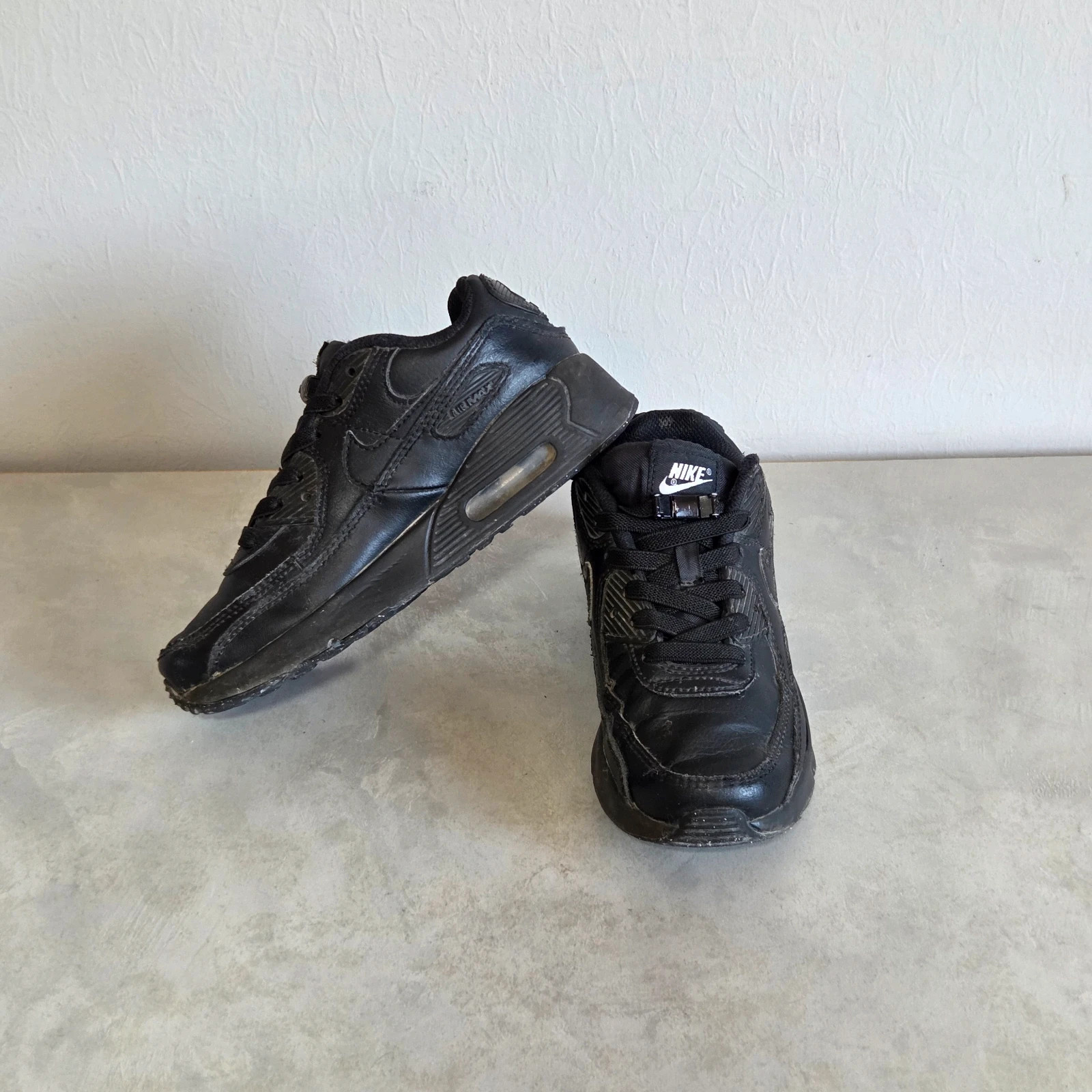 Sneakers basket trainers nike air max 90 lacets élastique enfant taille 33 noir – Nike – taille 33 3