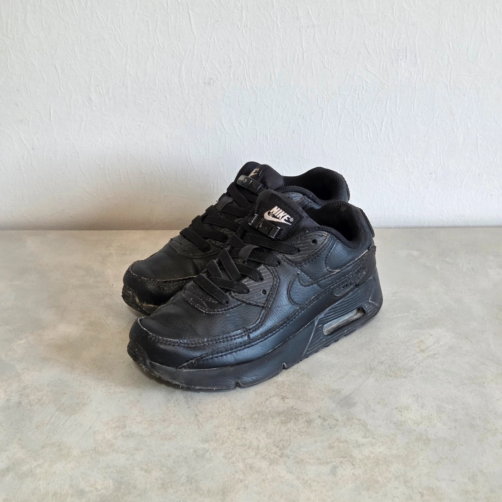 Sneakers basket trainers nike air max 90 lacets élastique enfant taille 33 noir – Nike – taille 33 4