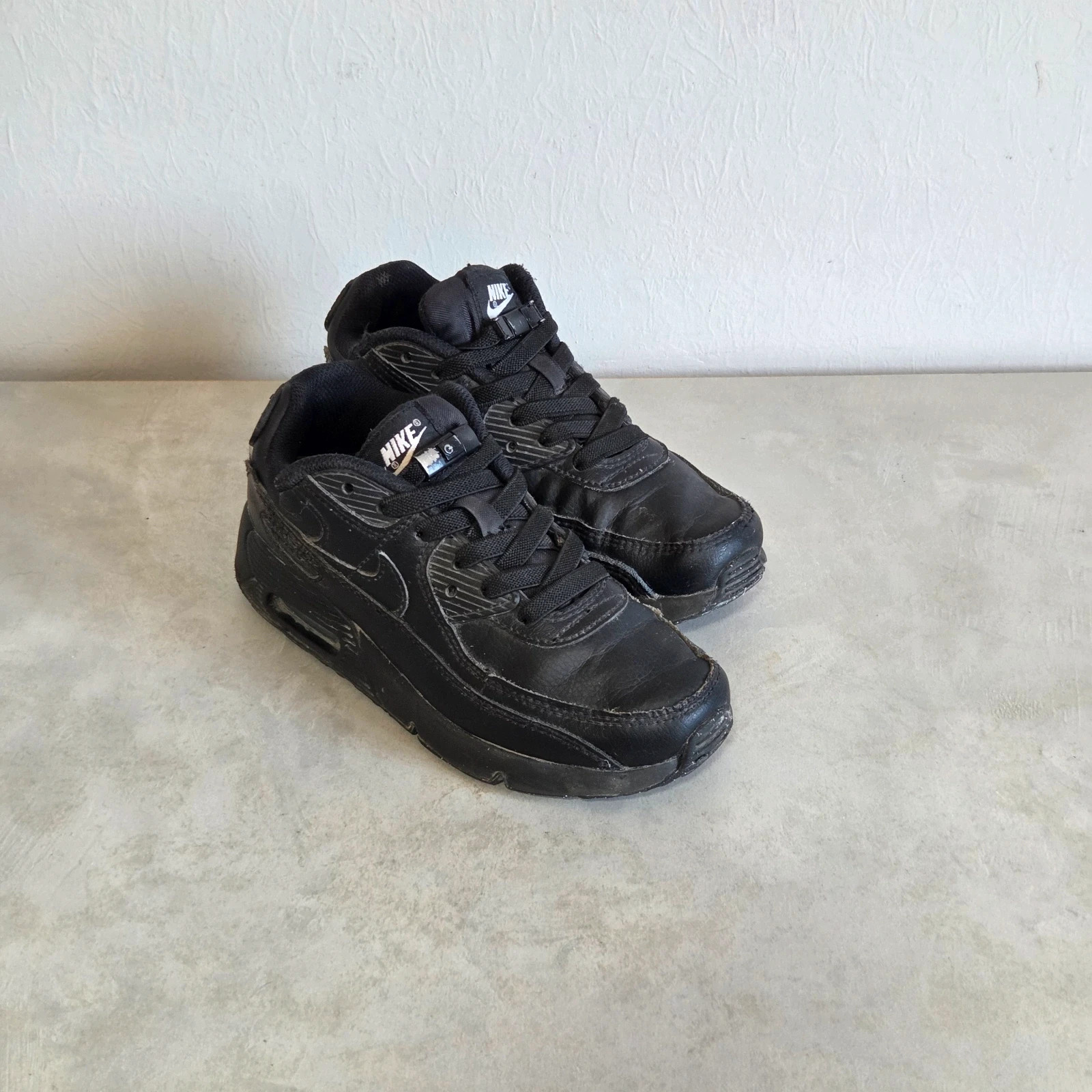 Sneakers basket trainers nike air max 90 lacets élastique enfant taille 33 noir – Nike – taille 33 5