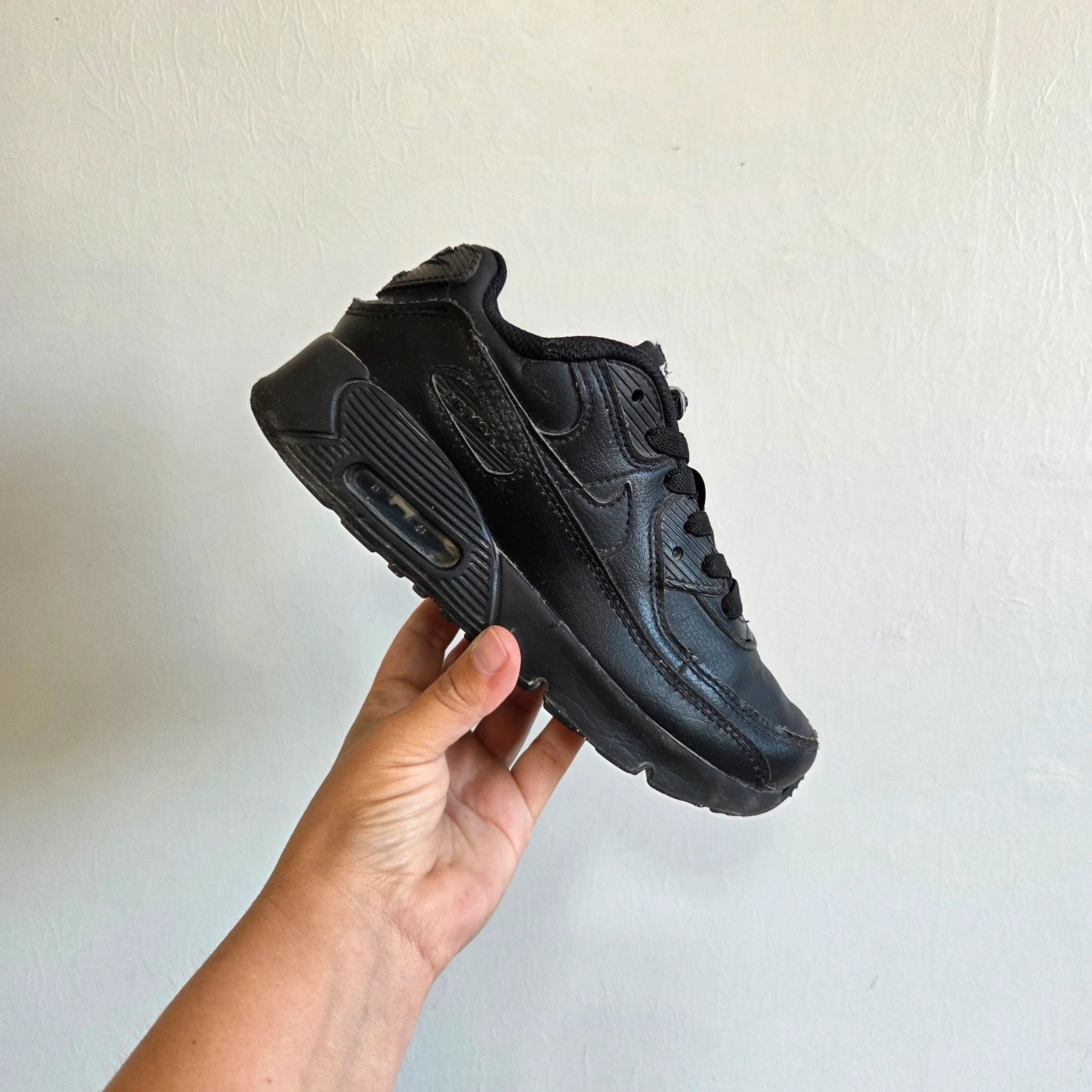 Sneakers basket trainers nike air max 90 lacets élastique enfant taille 33 noir – Nike – taille 33