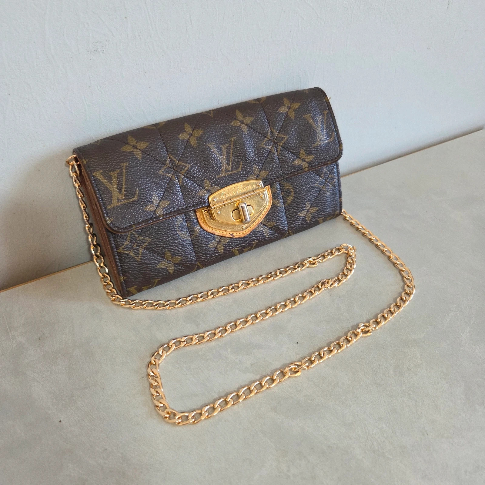 Sac a main bandoulière chaîne insert porte feuille wallet Sarah vintage – Louis Vuitton 5