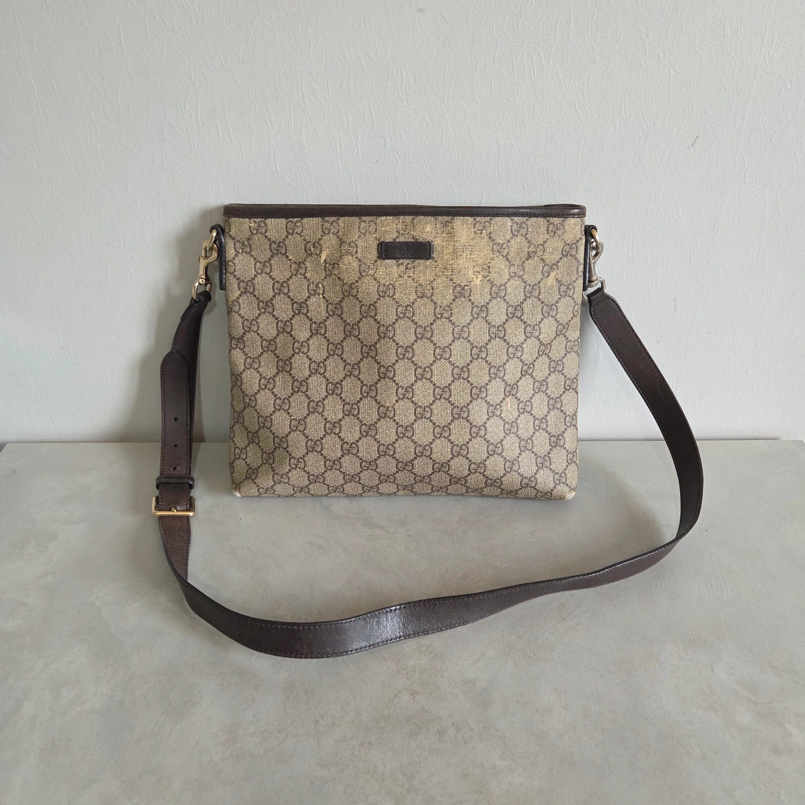 Sac cabas sacoche bandoulière Gucci vintage