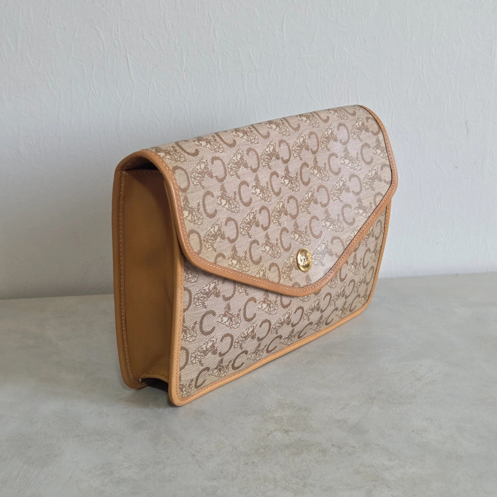 Grande pochette Céline macadam vintage trousse sacoche – CELINE 3