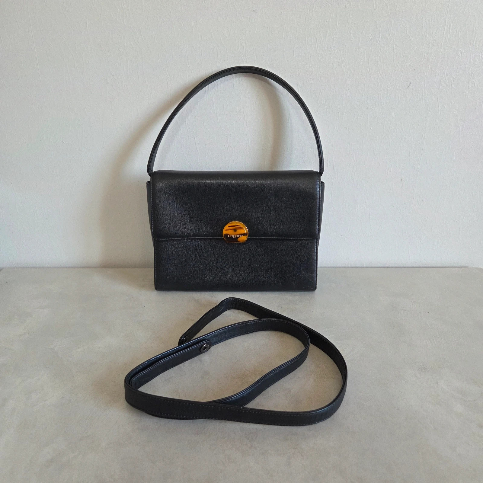 Sac a main bandoulière ungaro vintage noir