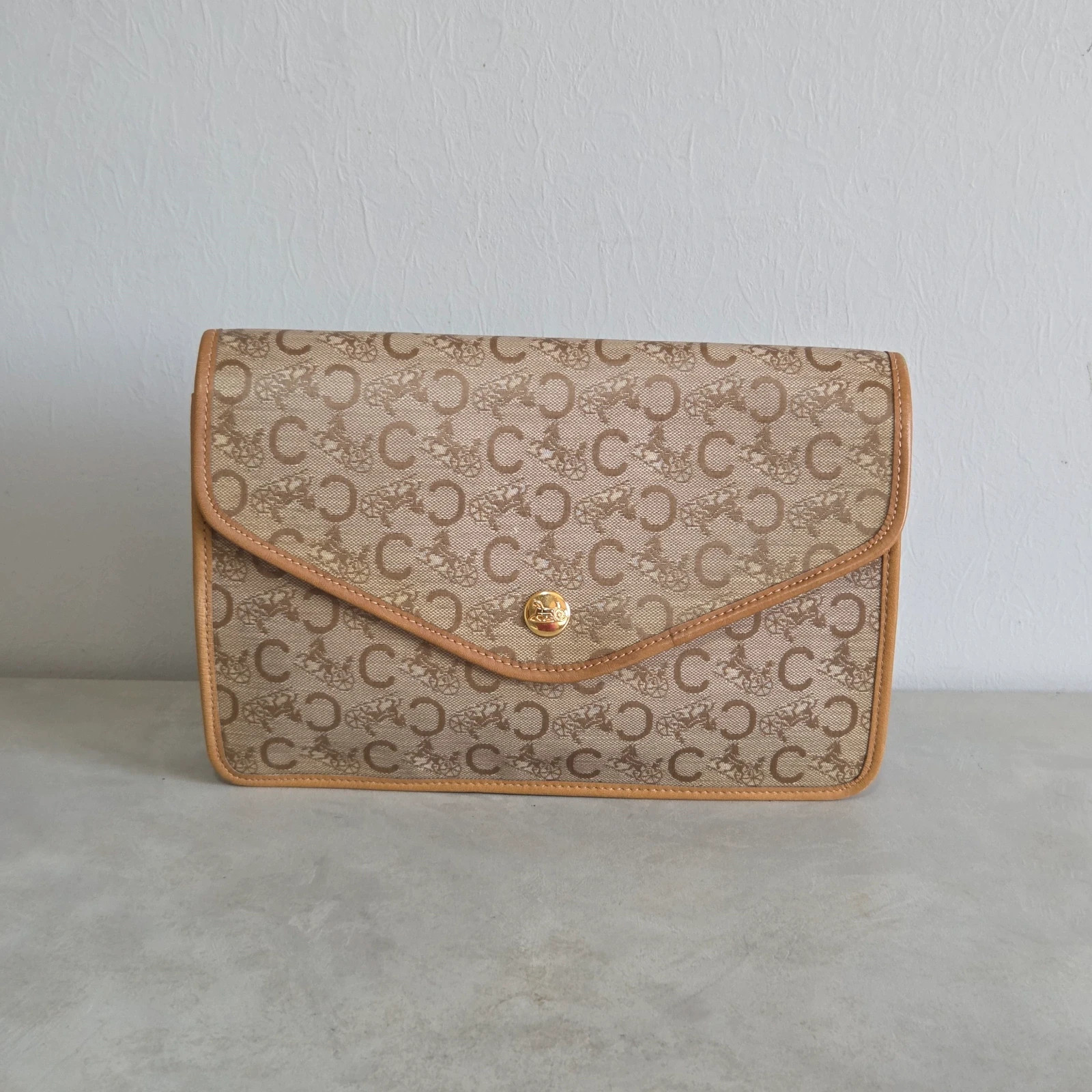Grande pochette Céline macadam vintage trousse sacoche – CELINE 2
