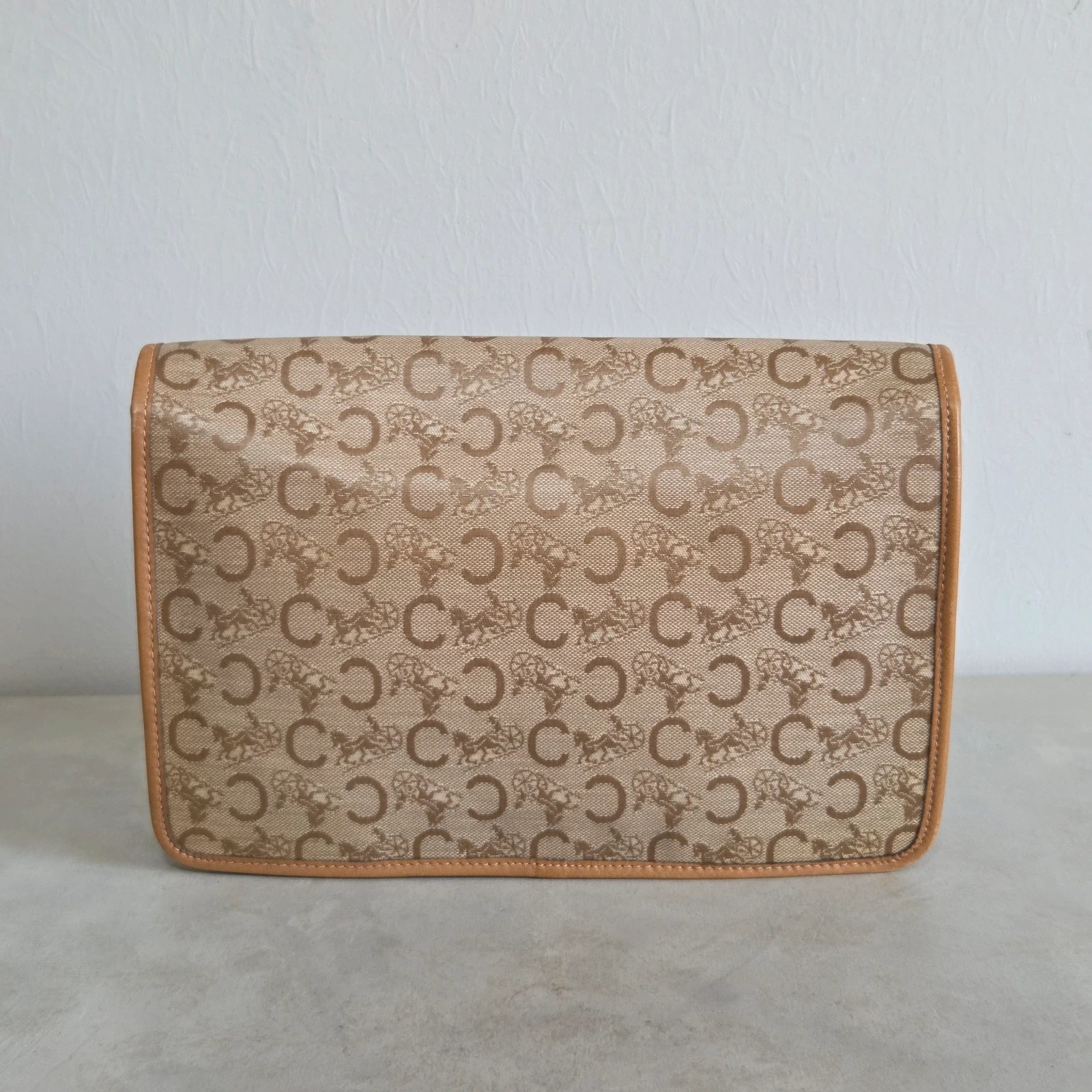 Grande pochette Céline macadam vintage trousse sacoche – CELINE 4