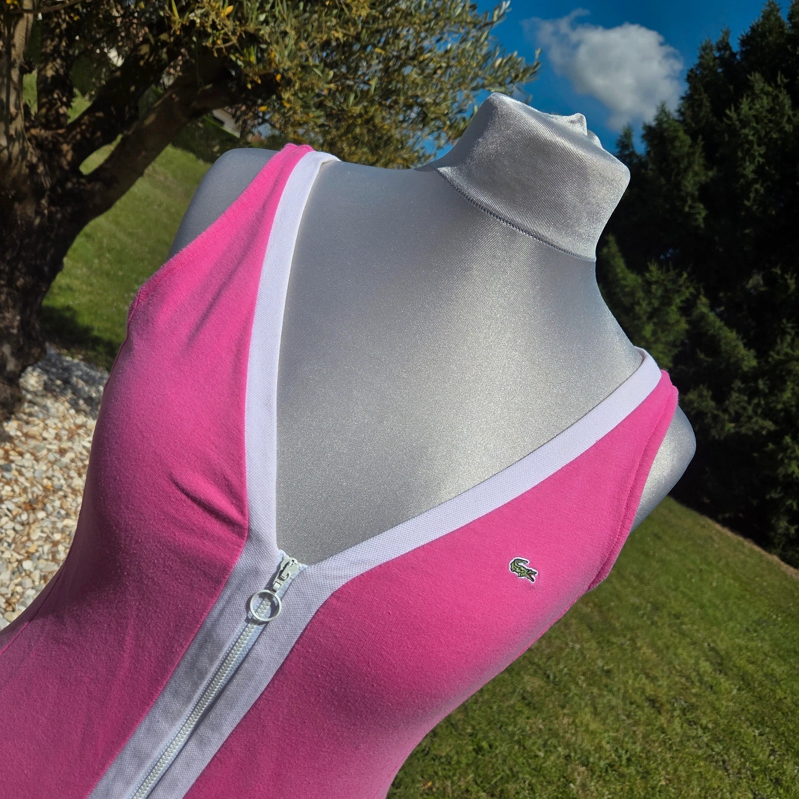 Robe rose style tennis Lacoste vintage taille L 40 – Lacoste – taille L / 40 / 12 5