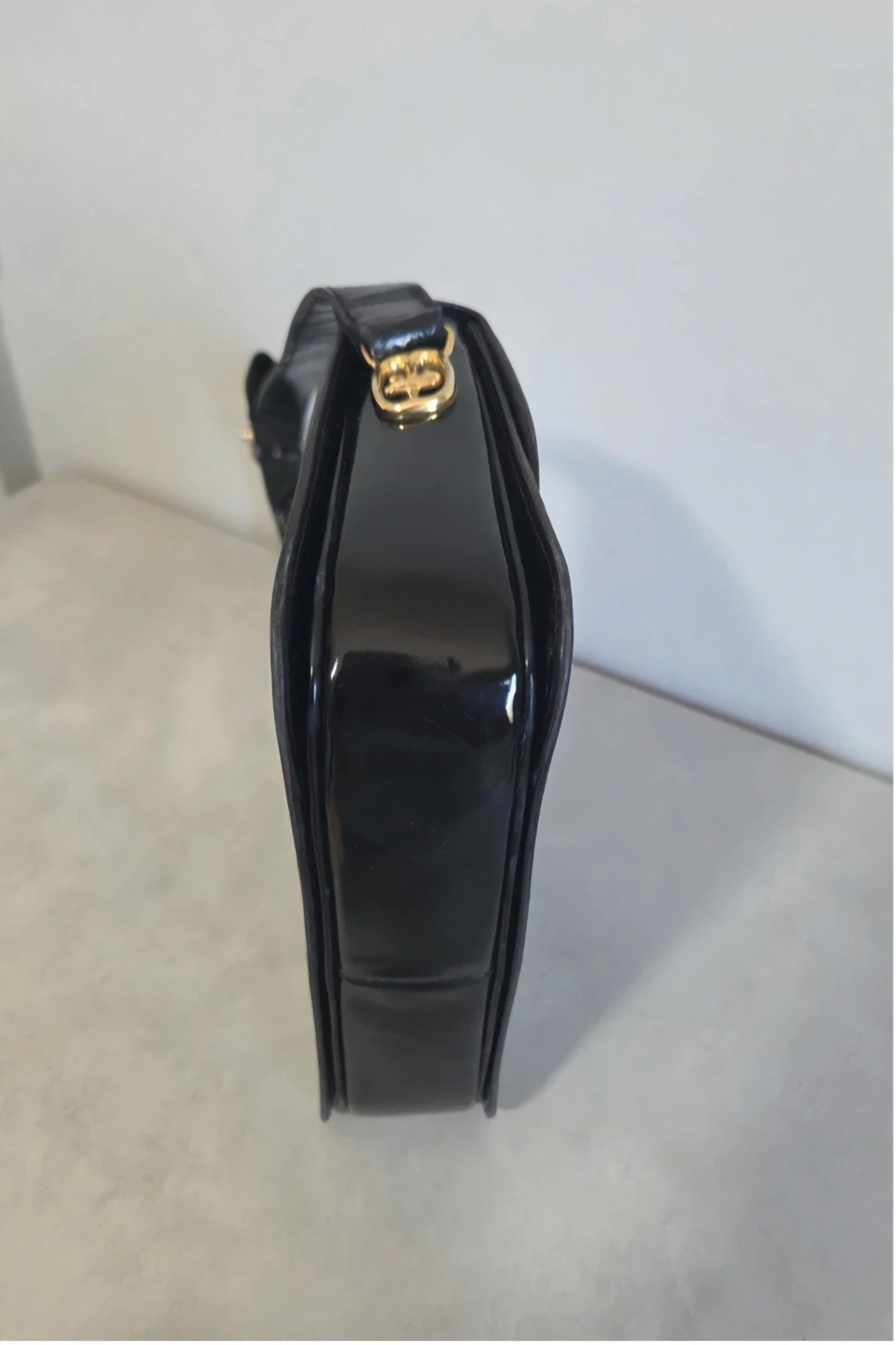 Sac a main Vintage cuir vernis noir Céline – CELINE 3