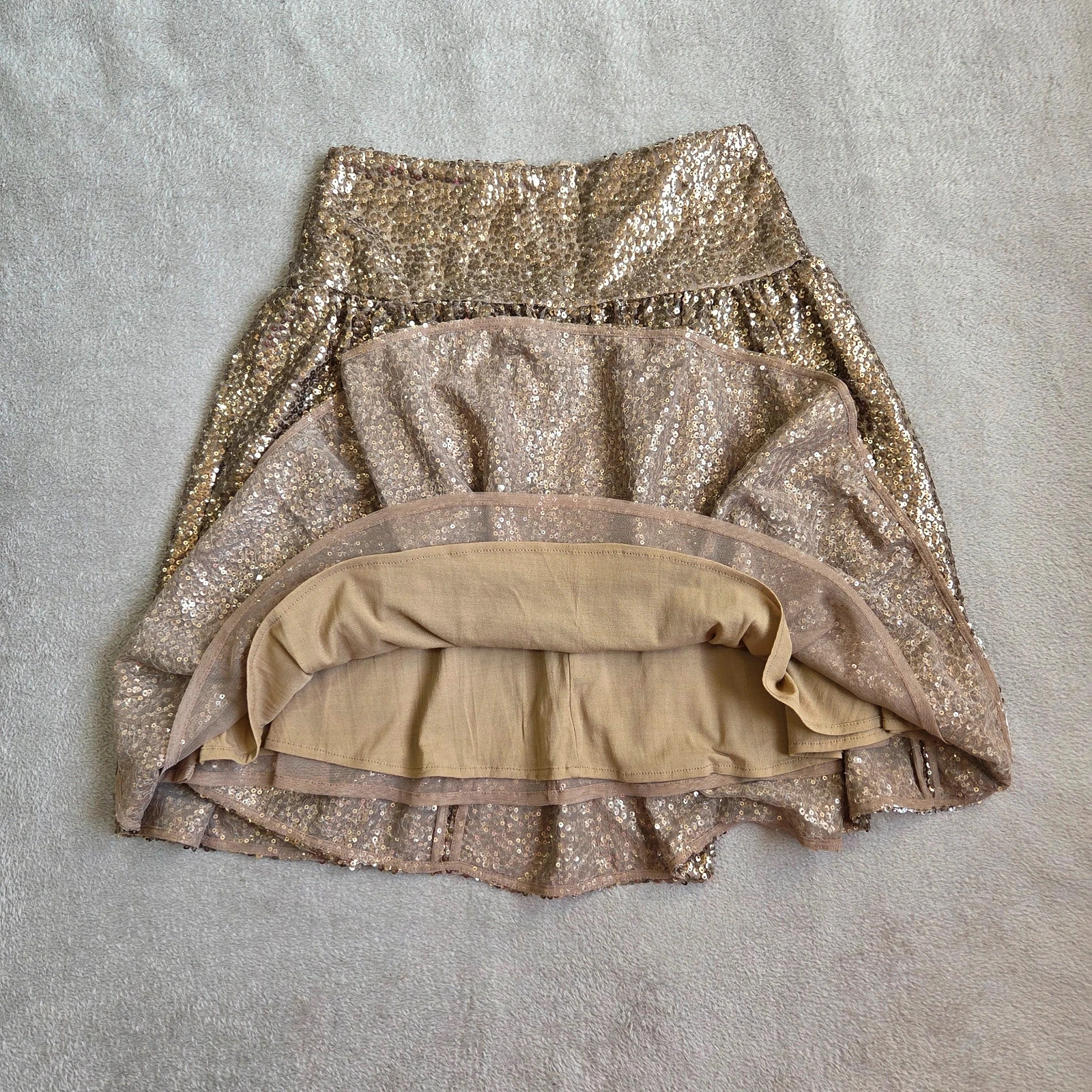Jupe short michael kors taille M doré or sequin – Michael Kors – taille M / 38 / 10 4