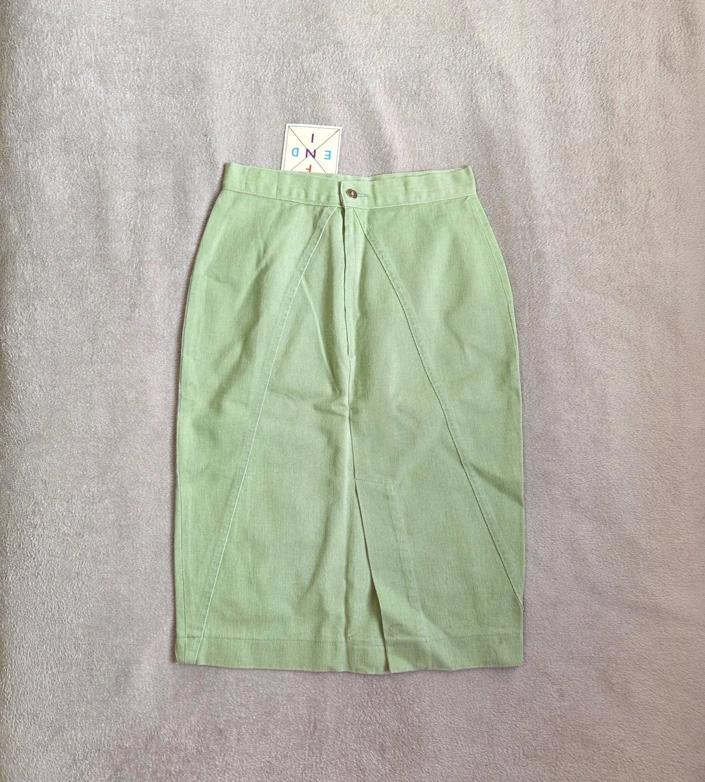 Jupe longue jeans denim vert clair menthe Fendi taille M – Fendi – taille M / 38 / 10 2