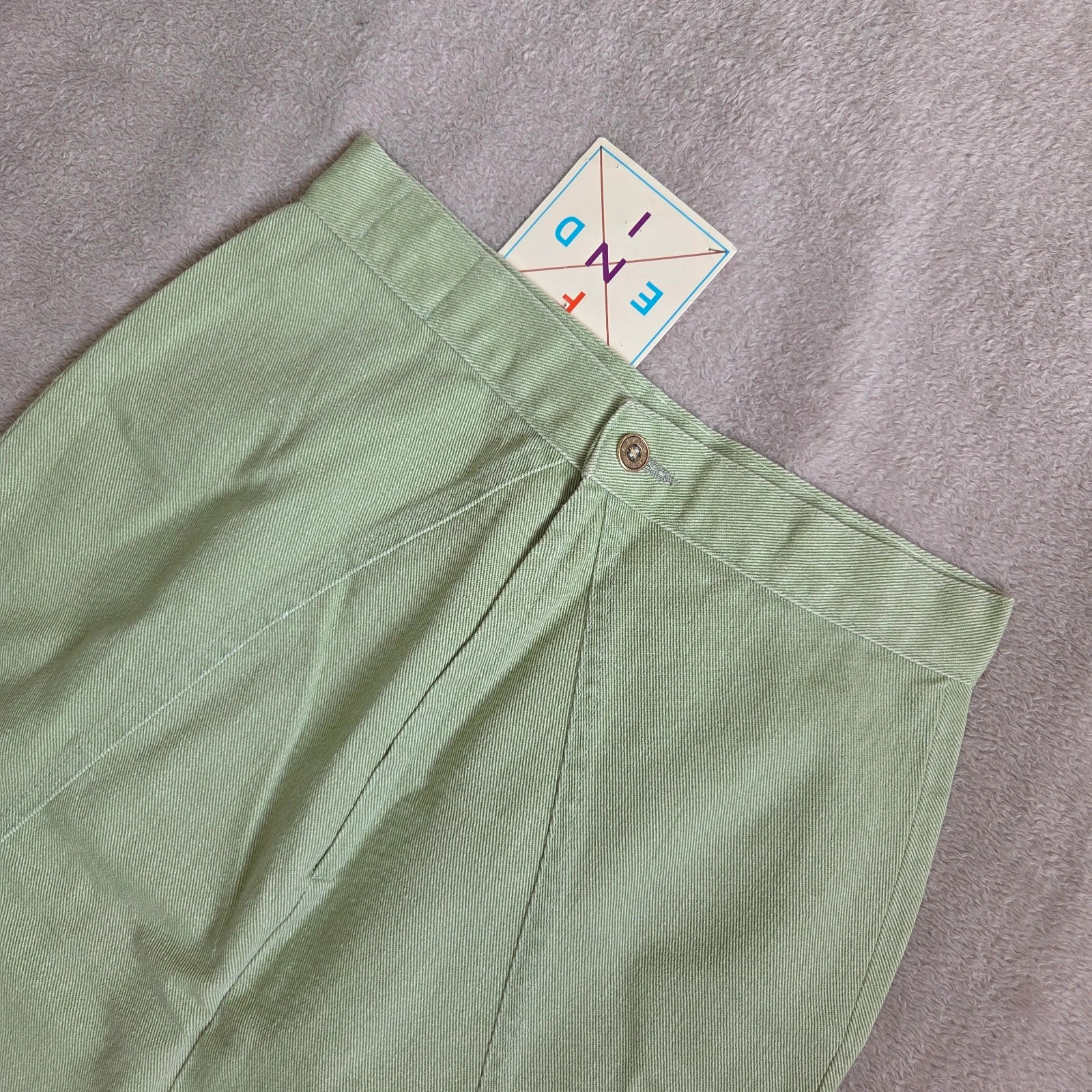 Jupe longue jeans denim vert clair menthe Fendi taille M – Fendi – taille M / 38 / 10 4