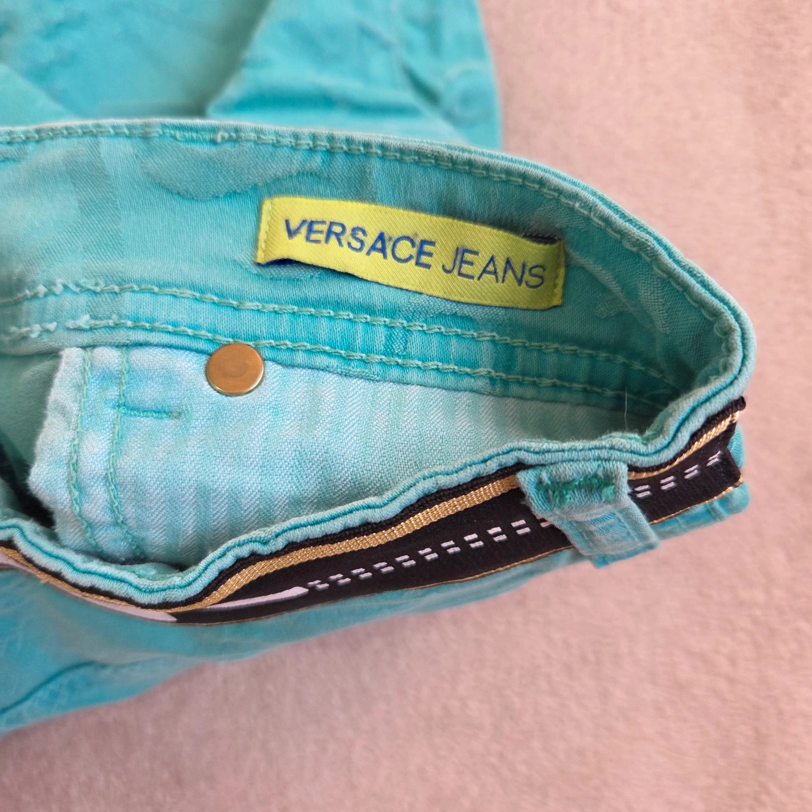 Short taille haute bleu turquoise versace taille M – Versace Jeans – taille M / 38 / 10 4