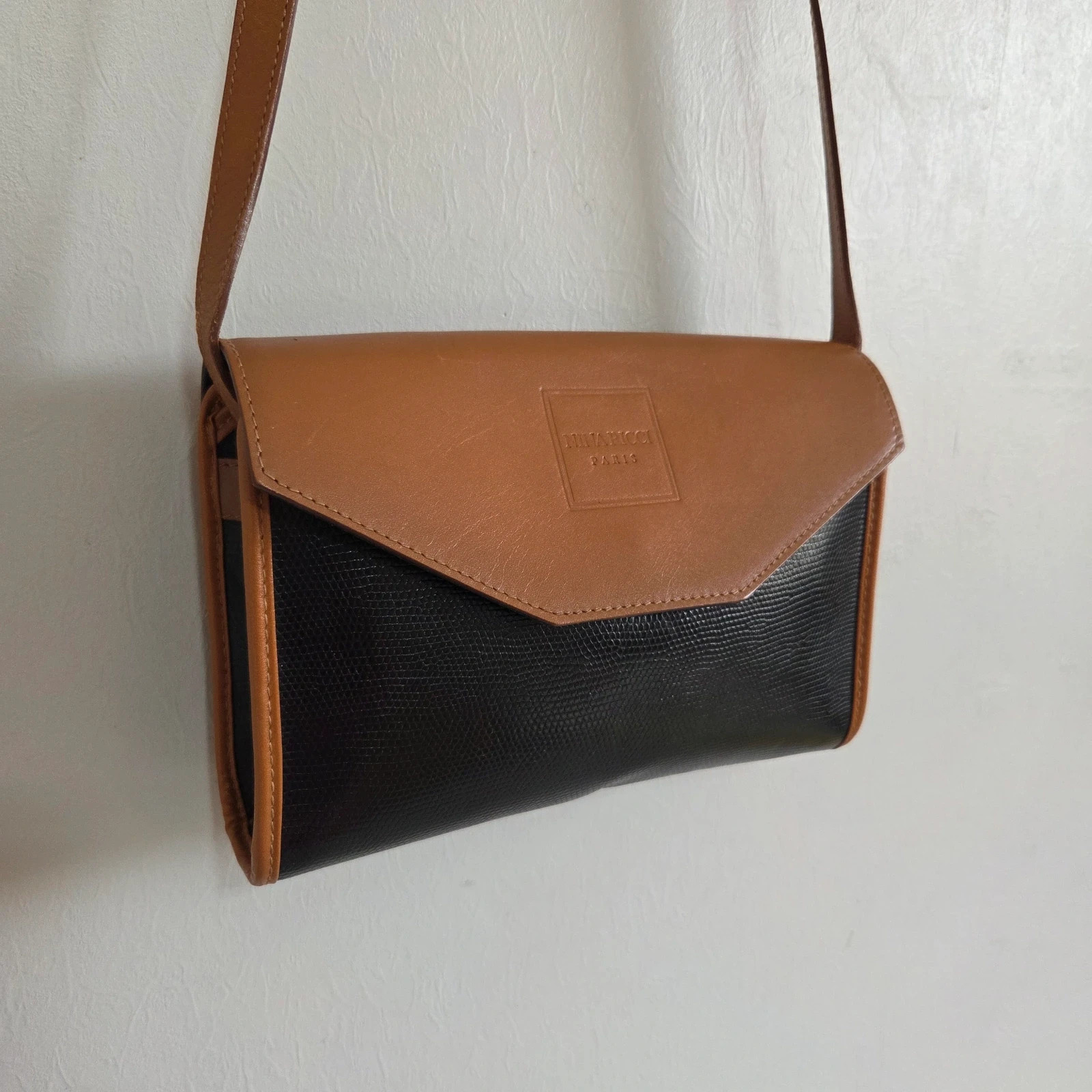 Sac a main bandoulière cuir marron noir Nina Ricci – Nina Ricci 4