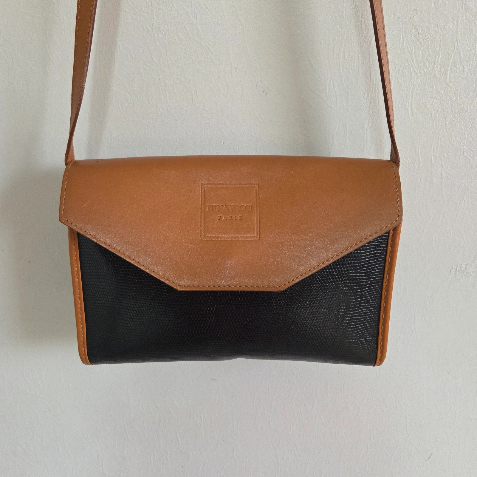 Sac a main bandoulière cuir marron noir Nina Ricci – Nina Ricci 3