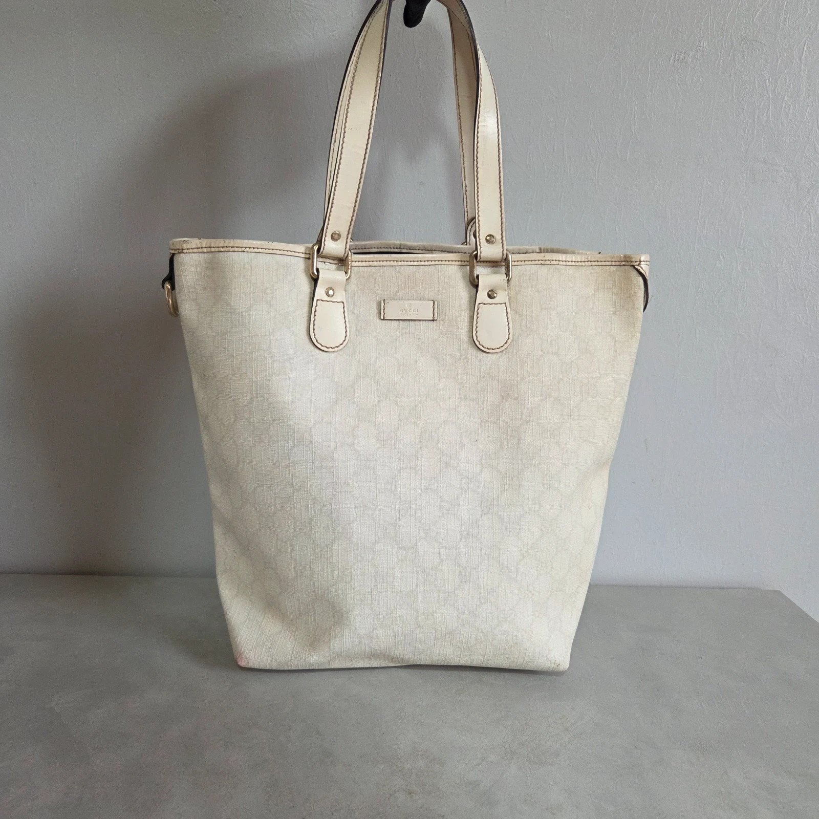 Grand Sac à main cabas sac fourre tout Gucci vintage