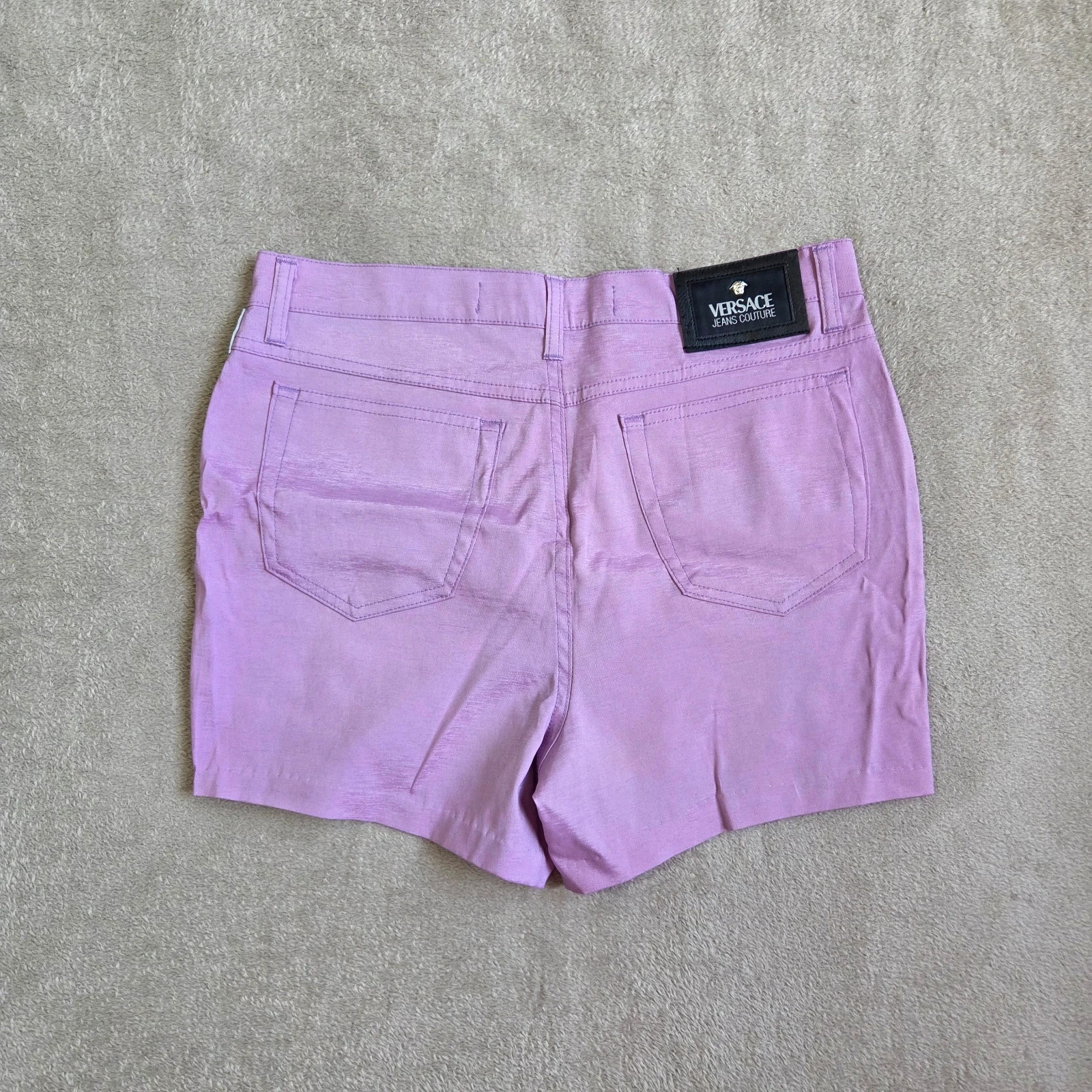 Short versace jeans couture taille M L violet lila matière élastique – Versace Jeans Couture – taille M / 38 / 10 2